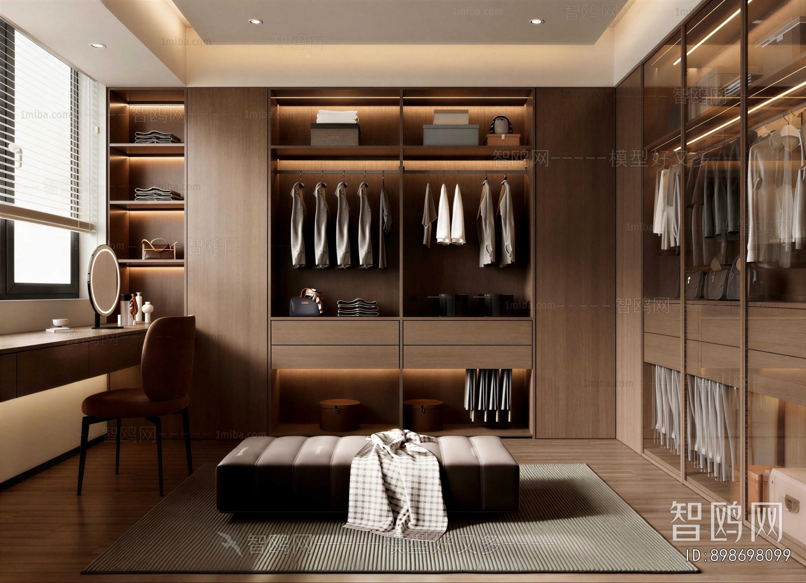 Modern Clothes Storage Area