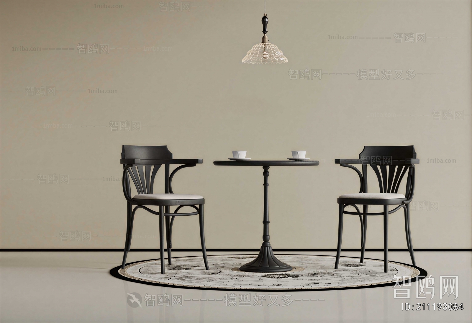French Style Leisure Table And Chair