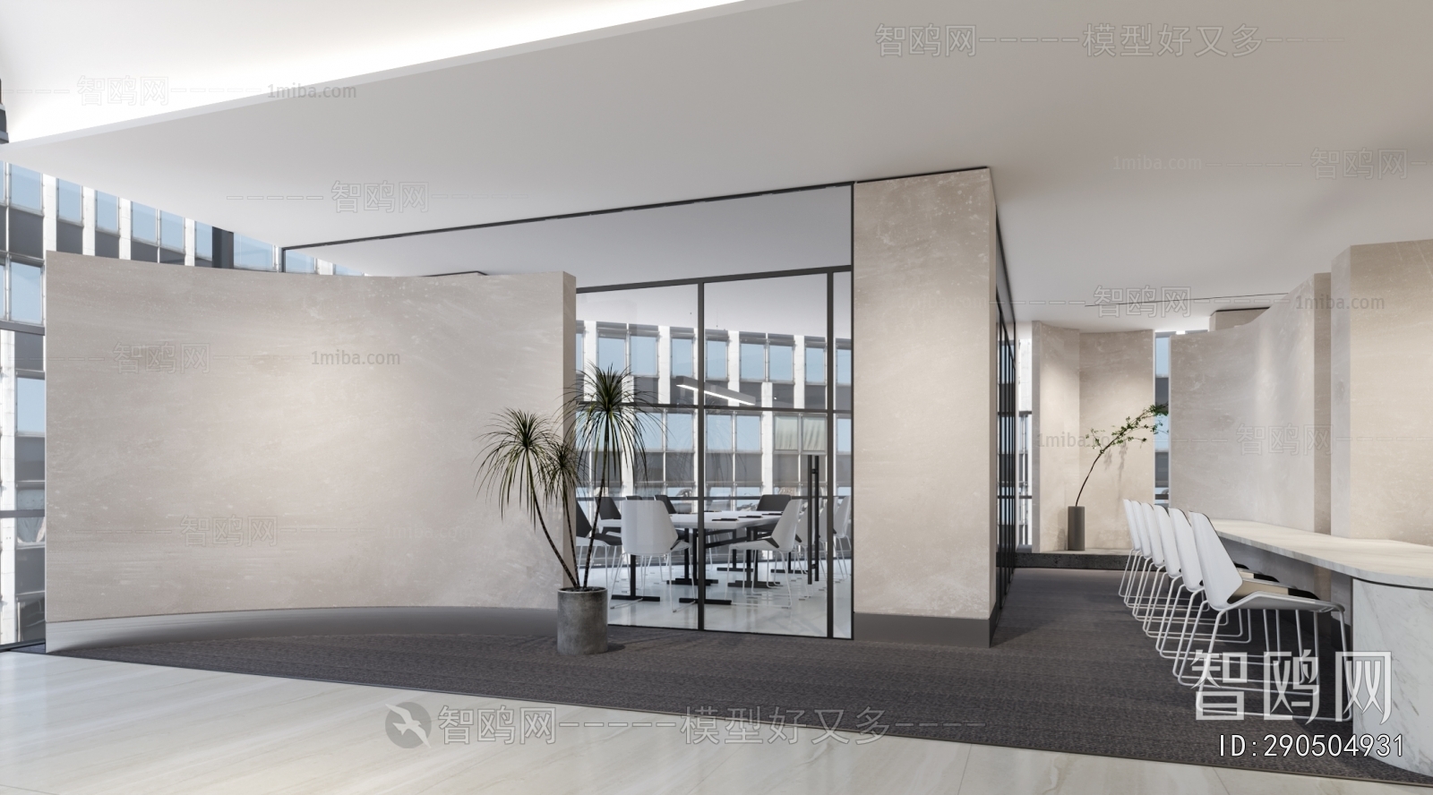 Modern Office Aisle