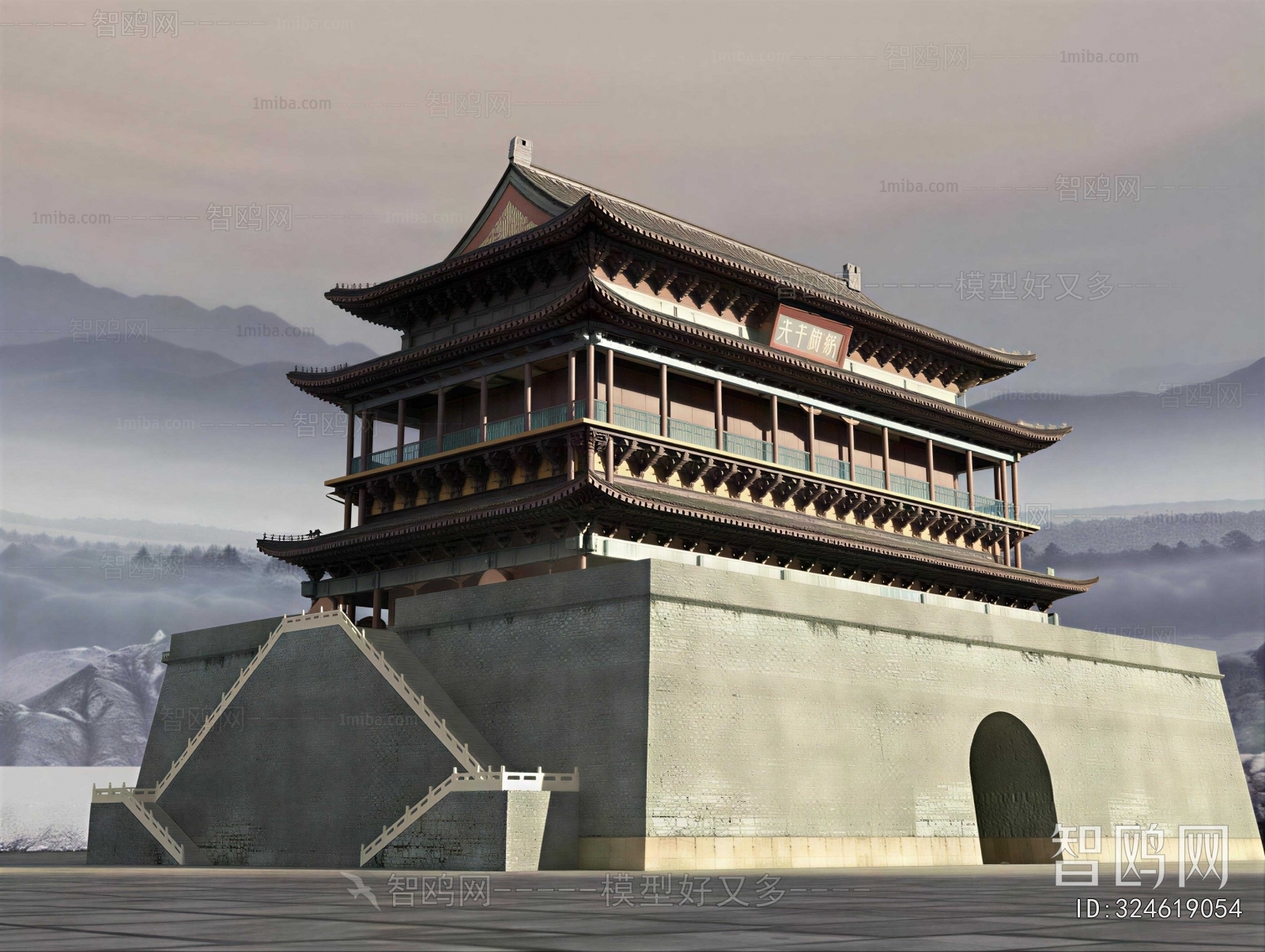 Chinese Style Ancient Architectural Buildings