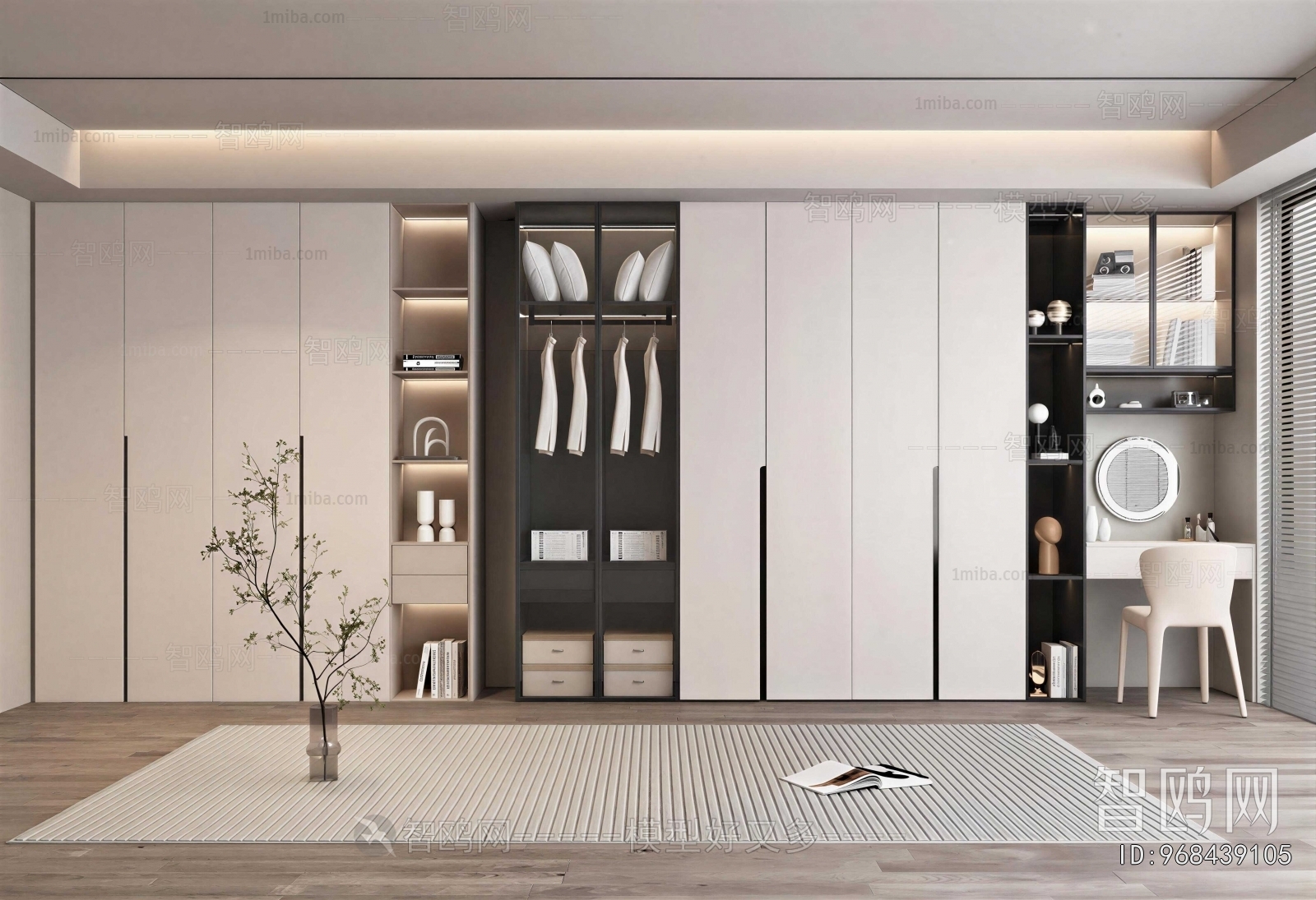 Modern Clothes Storage Area