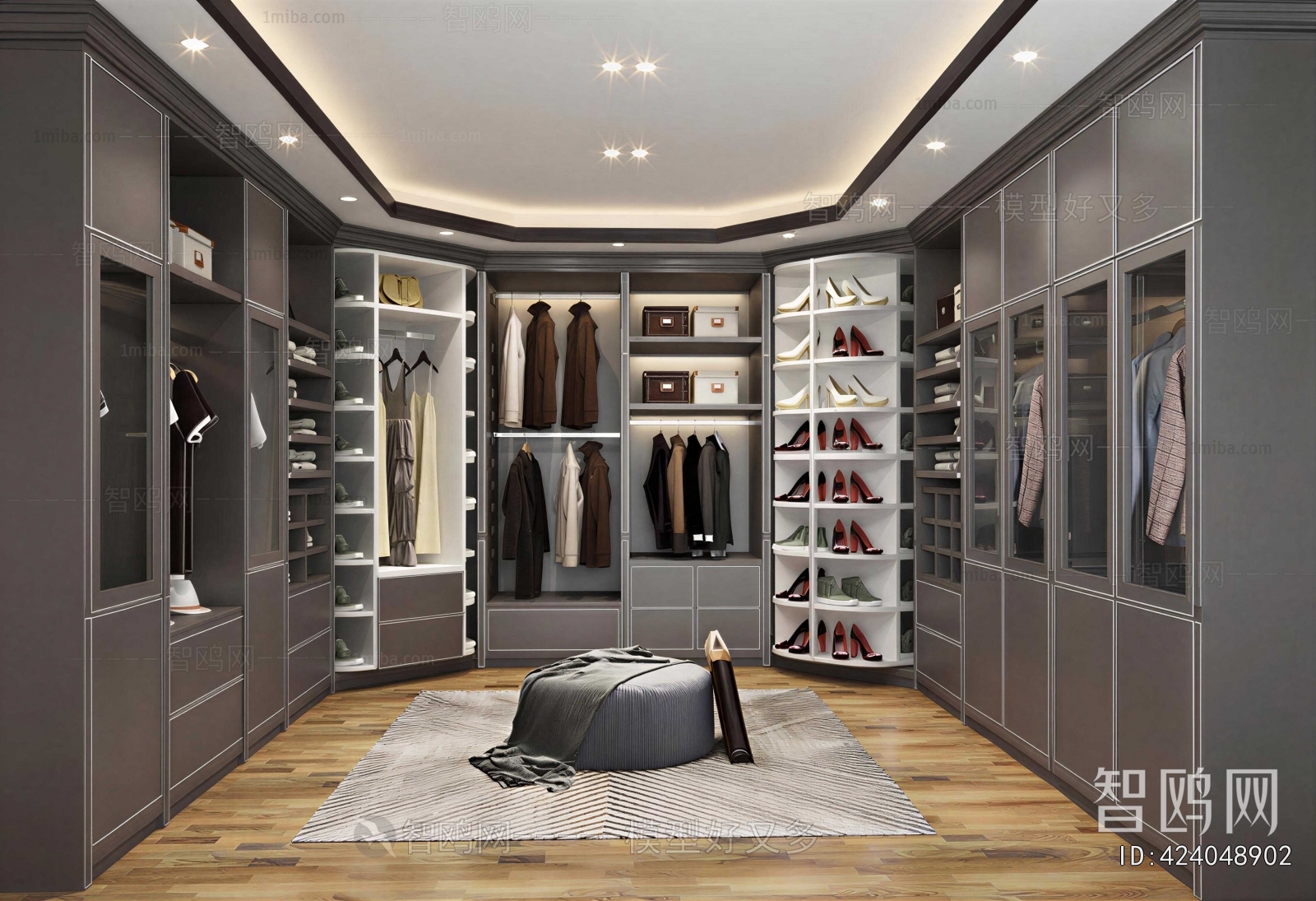 Modern Clothes Storage Area