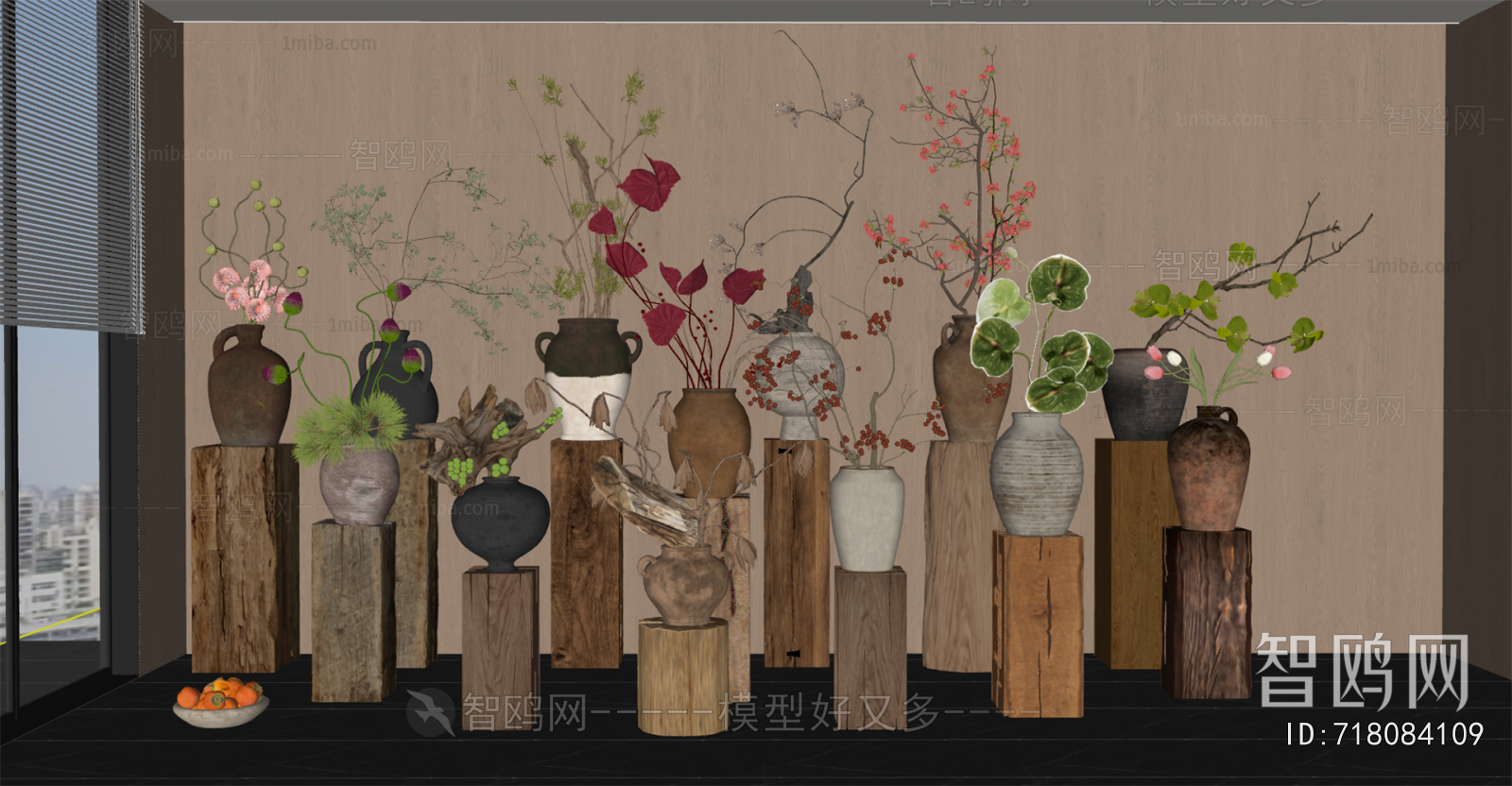 Wabi-sabi Style Flower Arrangement