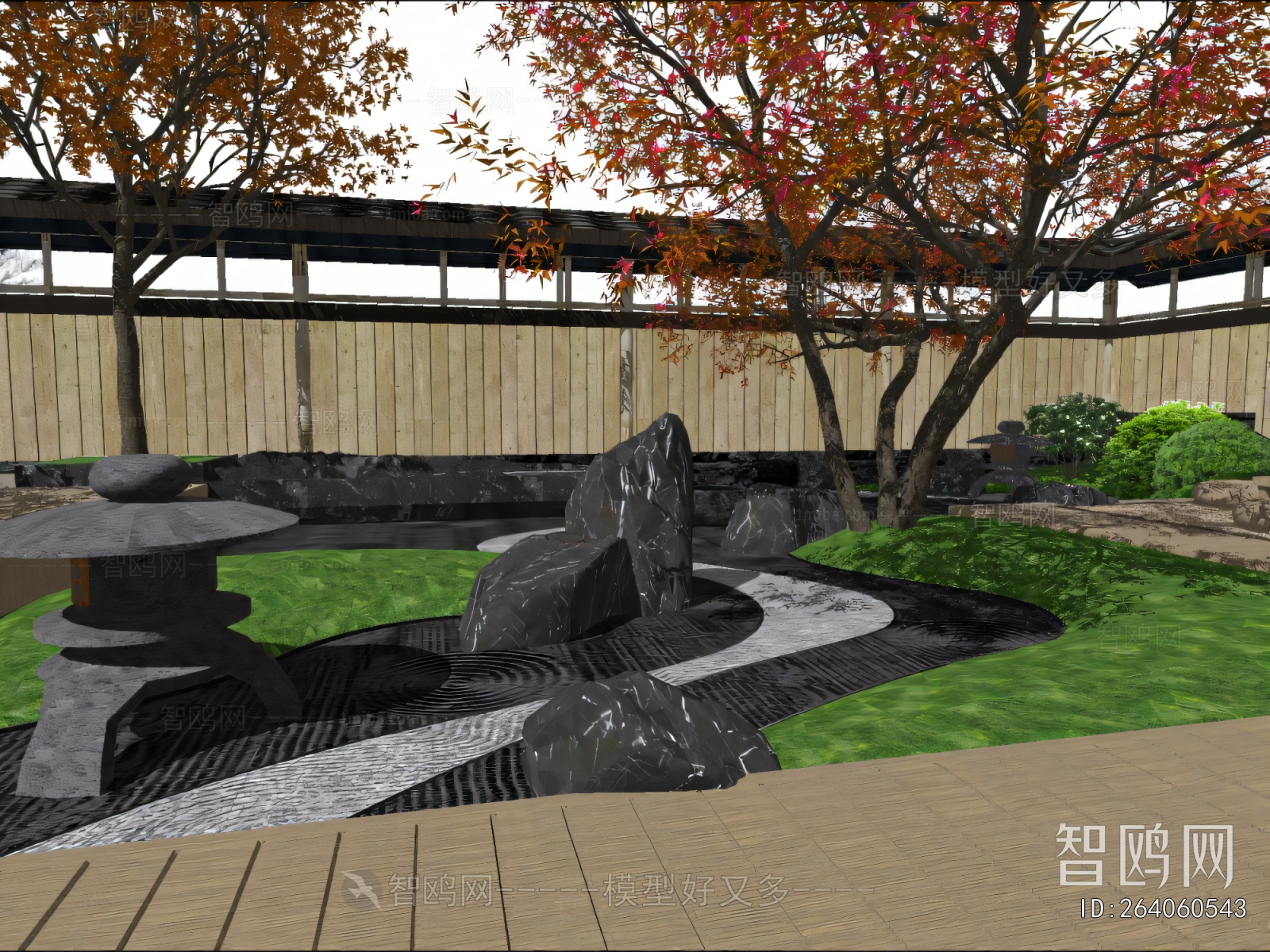 Japanese Style Courtyard/landscape
