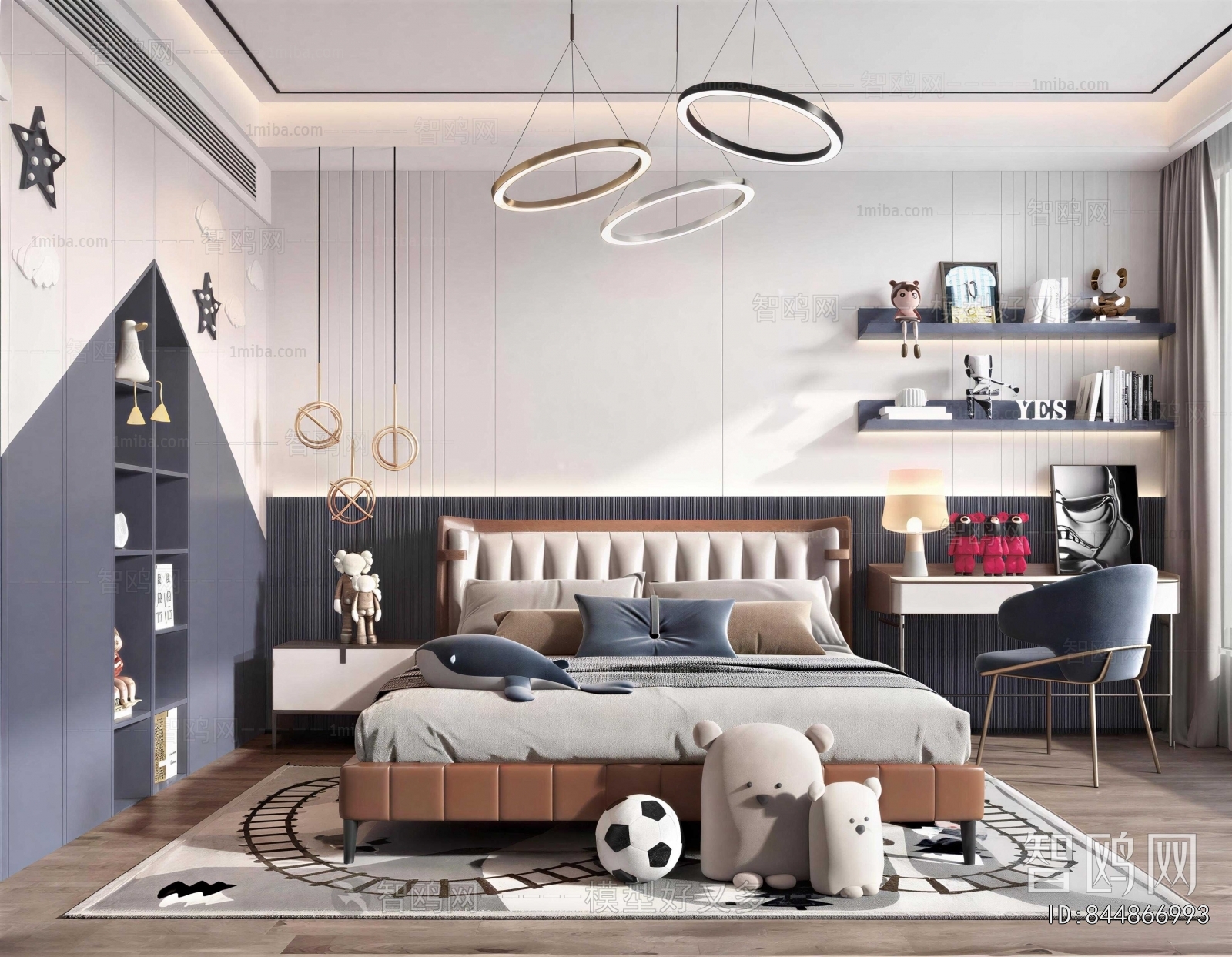 Modern Boy's Room And Son's Room
