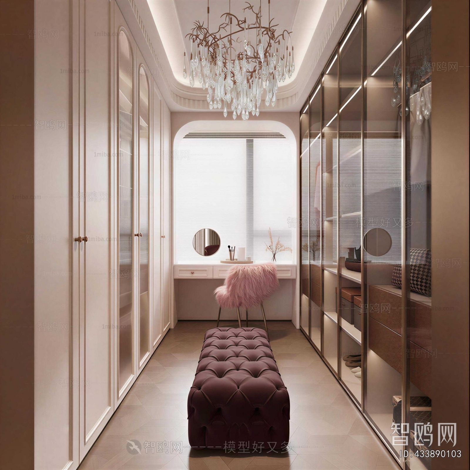 American Style Clothes Storage Area