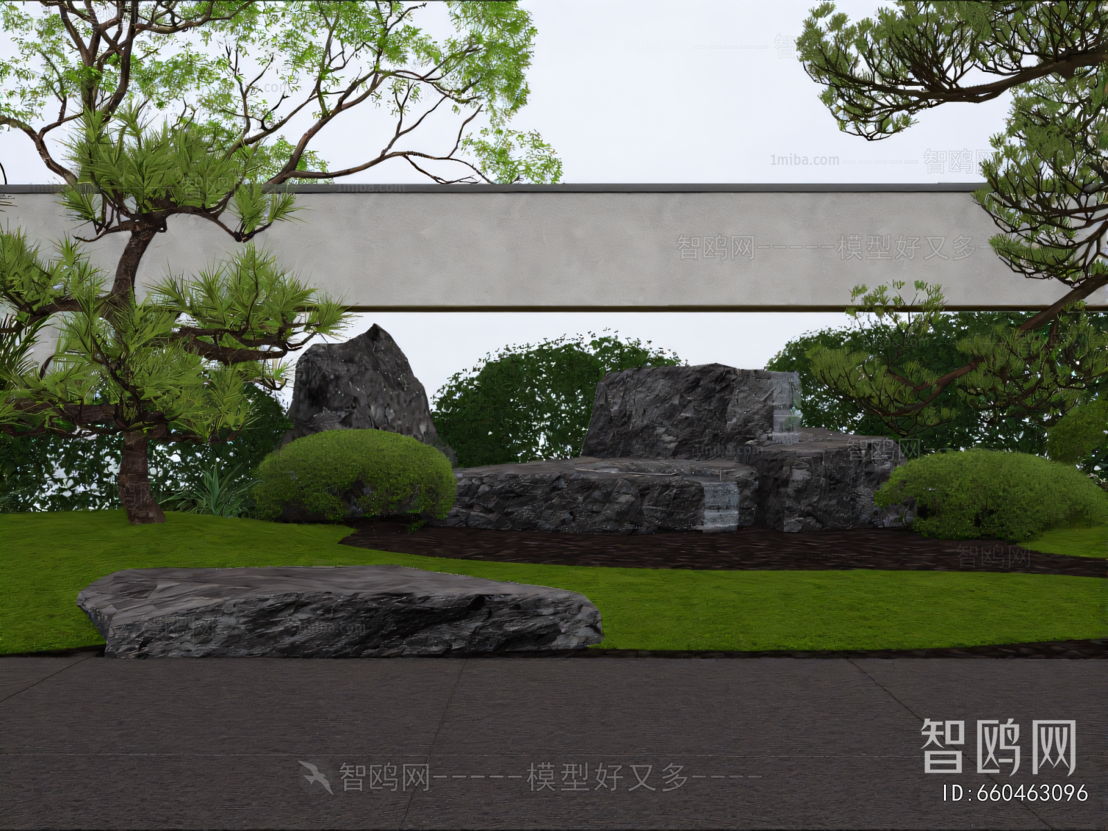 Modern Rockery Waterscape
