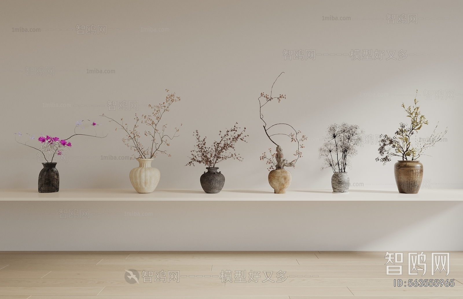 Wabi-sabi Style Flower Arrangement