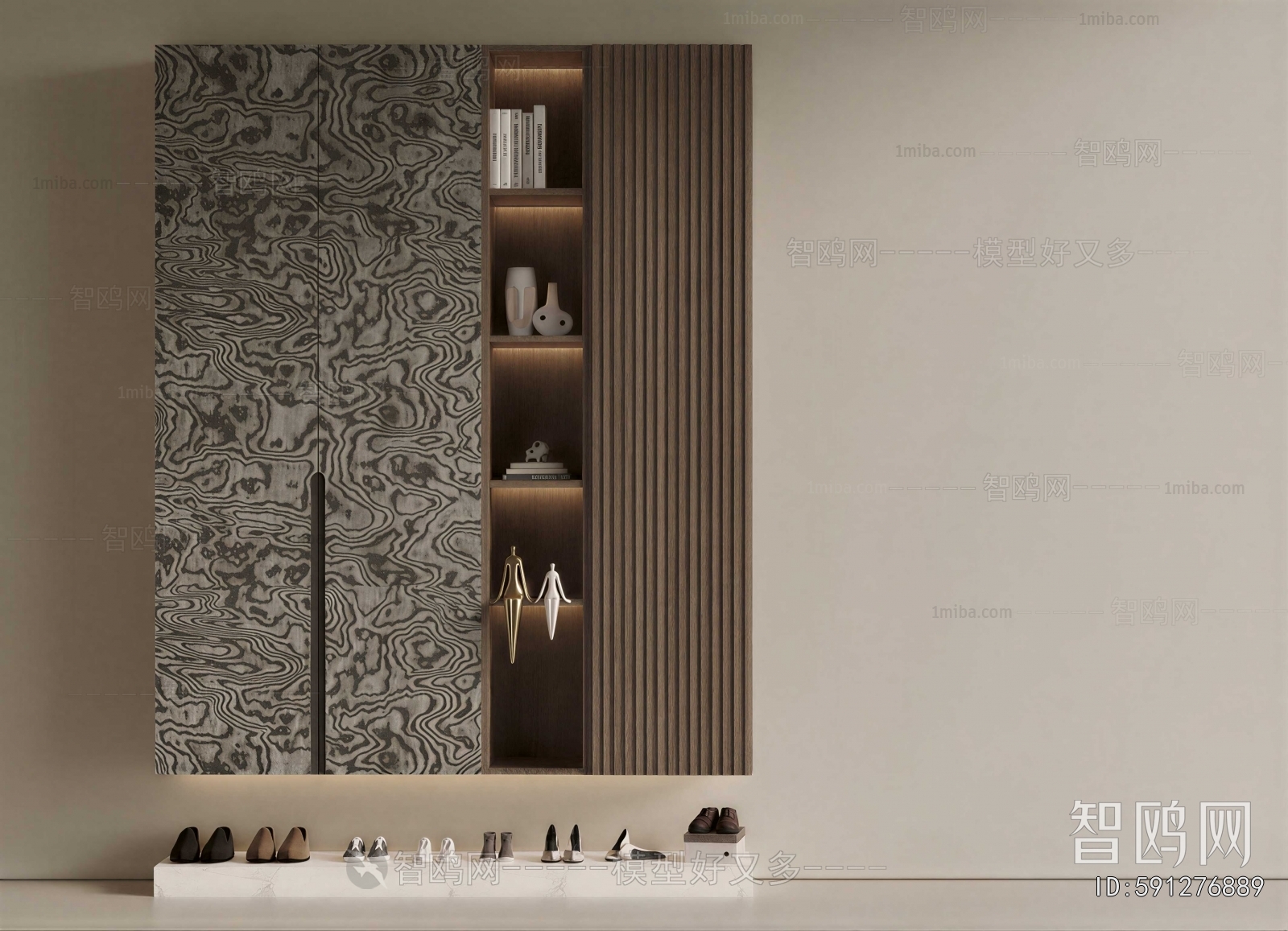 Modern Shoe Cabinet
