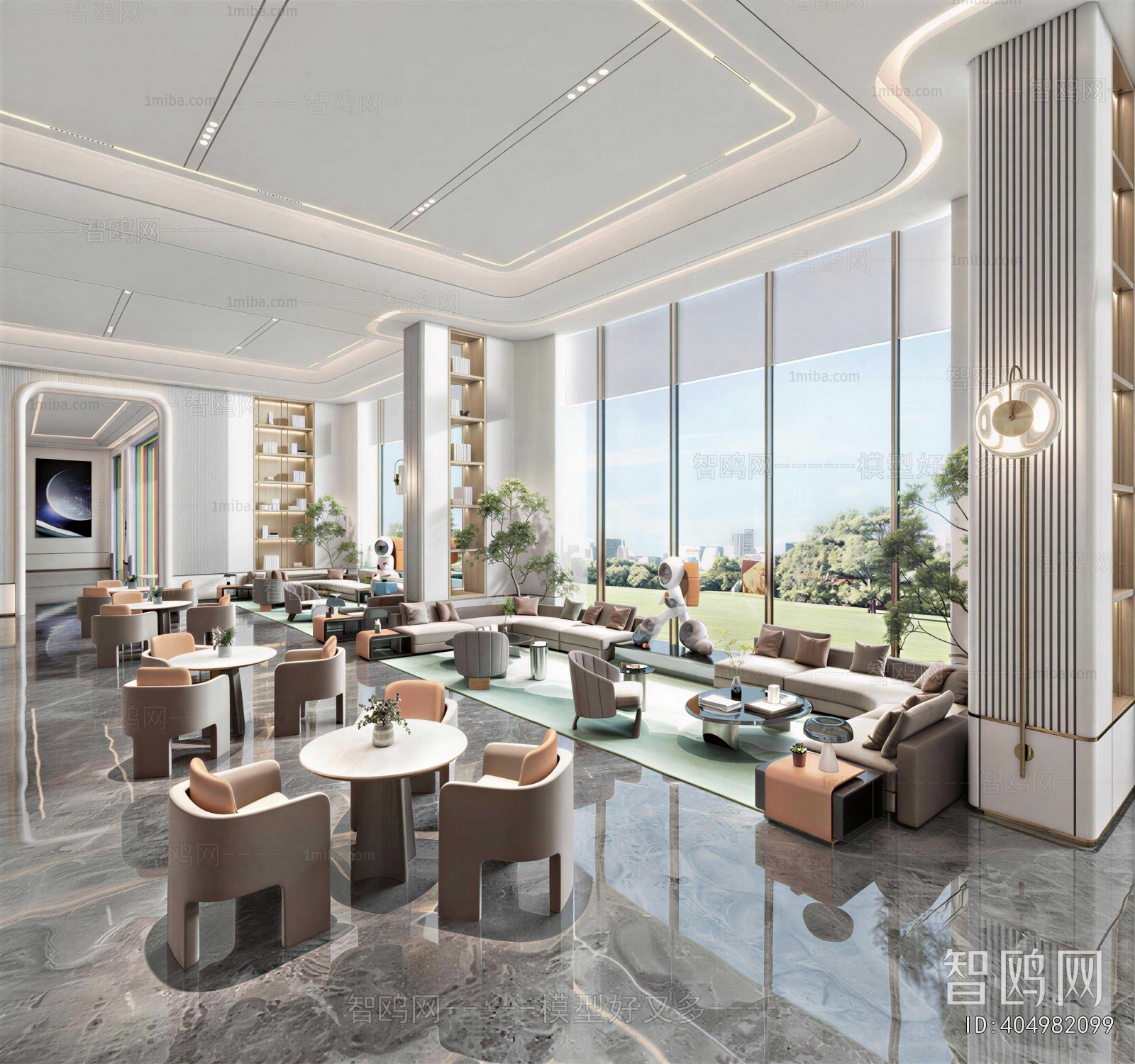 Modern Office Reception Desk