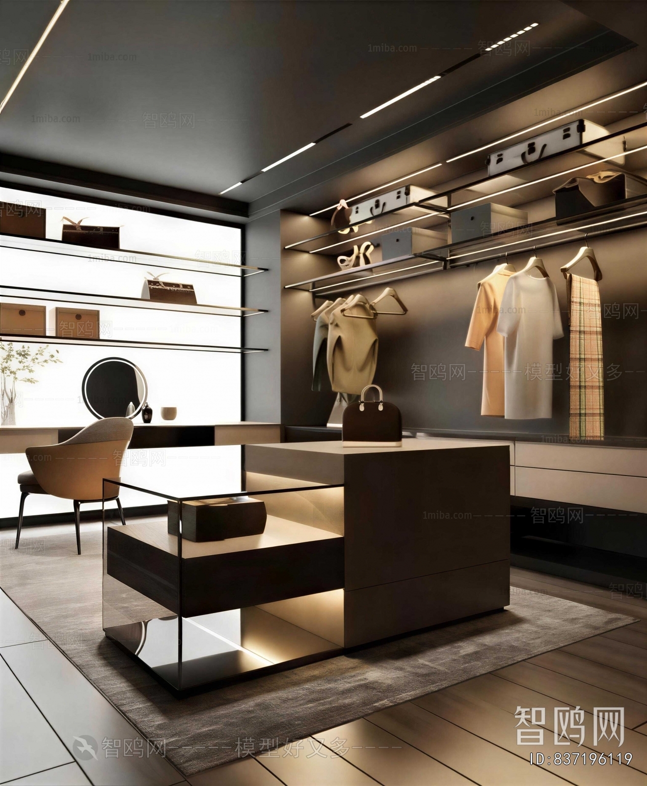 Modern Clothes Storage Area