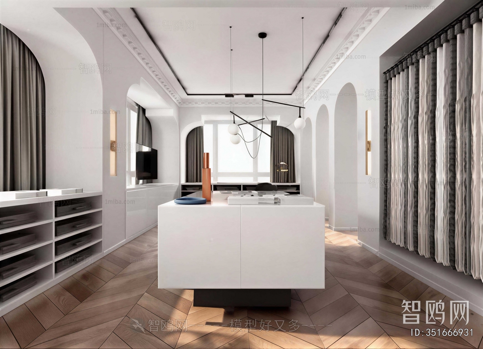 Modern Clothes Storage Area