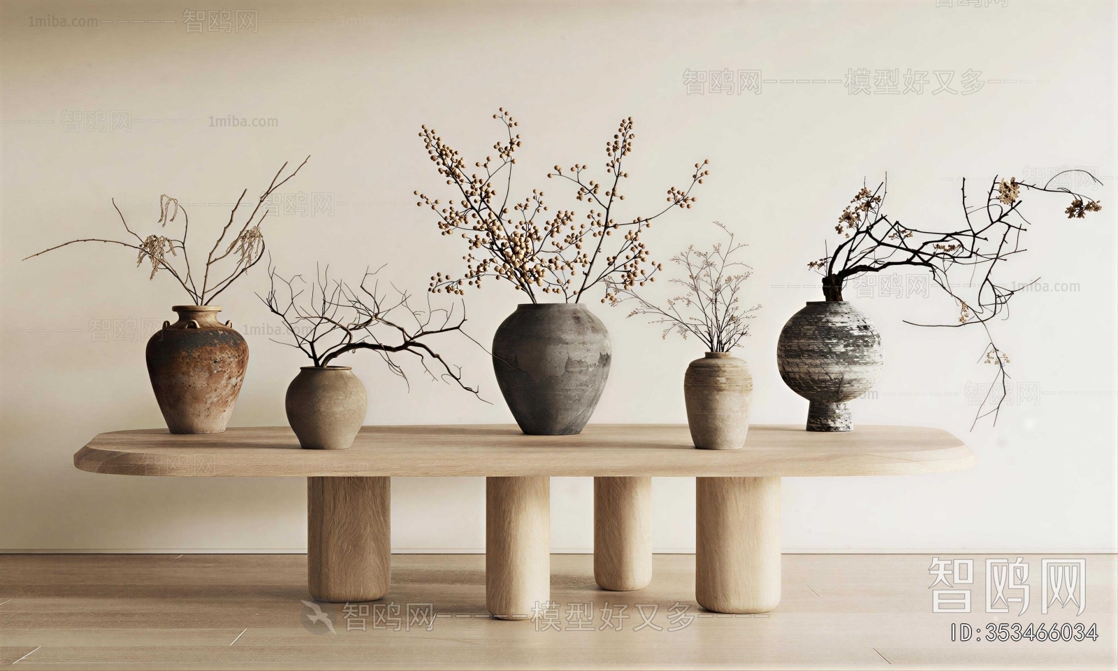 Wabi-sabi Style Clay Pot