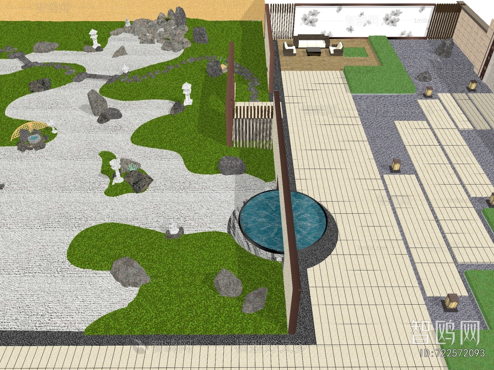 Modern Courtyard/landscape