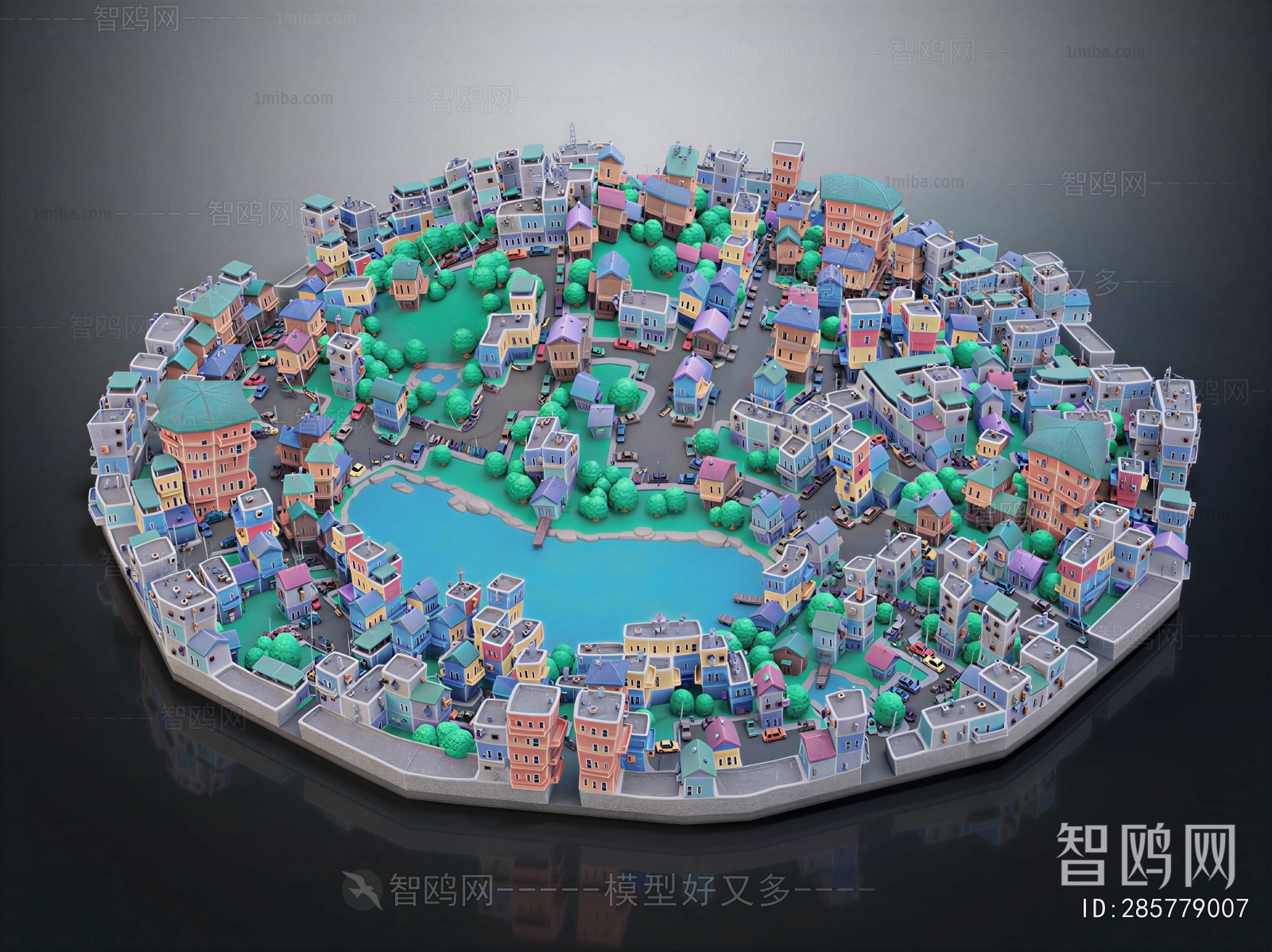 Modern Architectural Bird's-eye View Planning