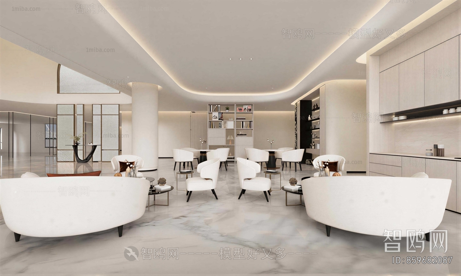 Modern Office Reception Desk