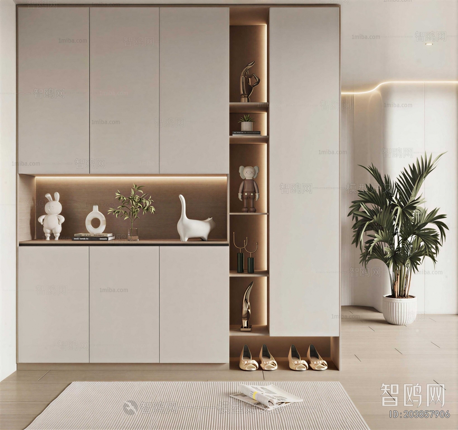 Modern Shoe Cabinet