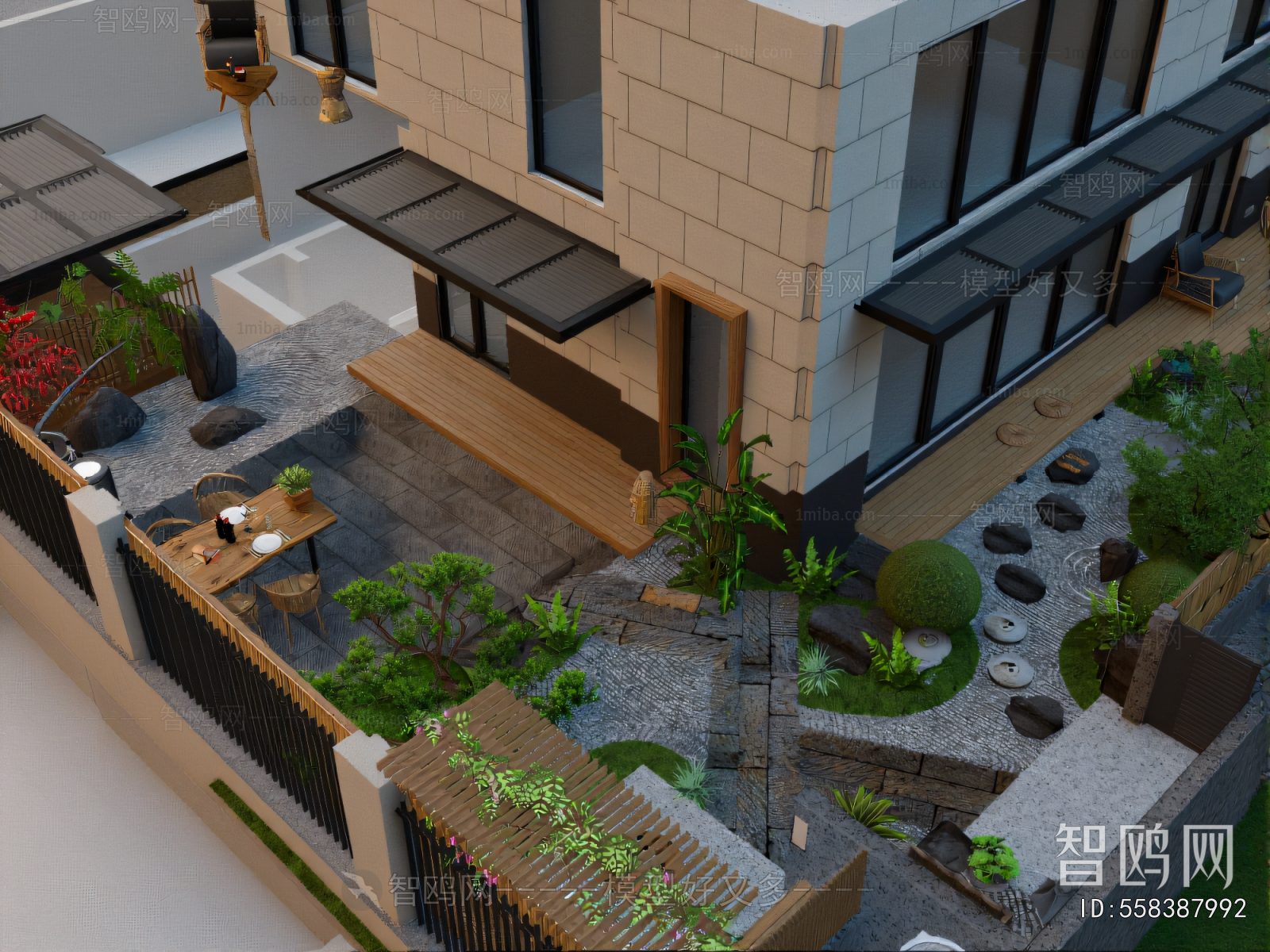 Modern Courtyard/landscape