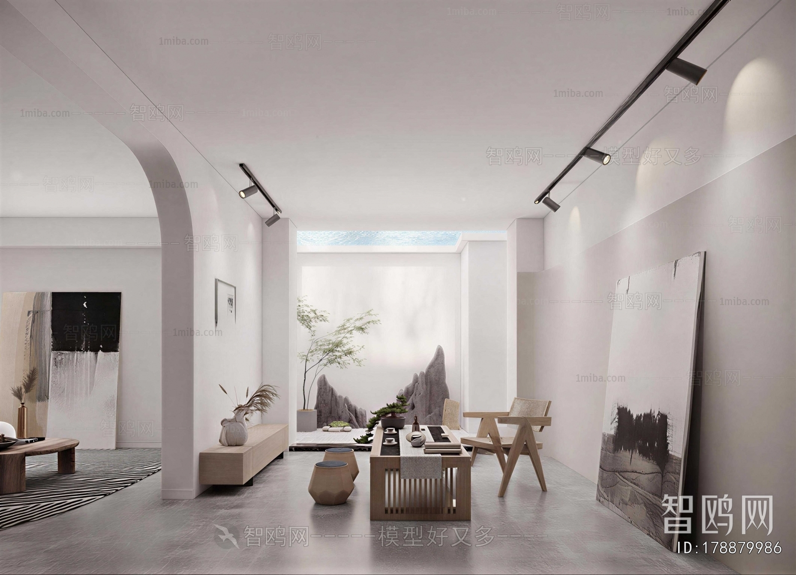 New Chinese Style A Living Room