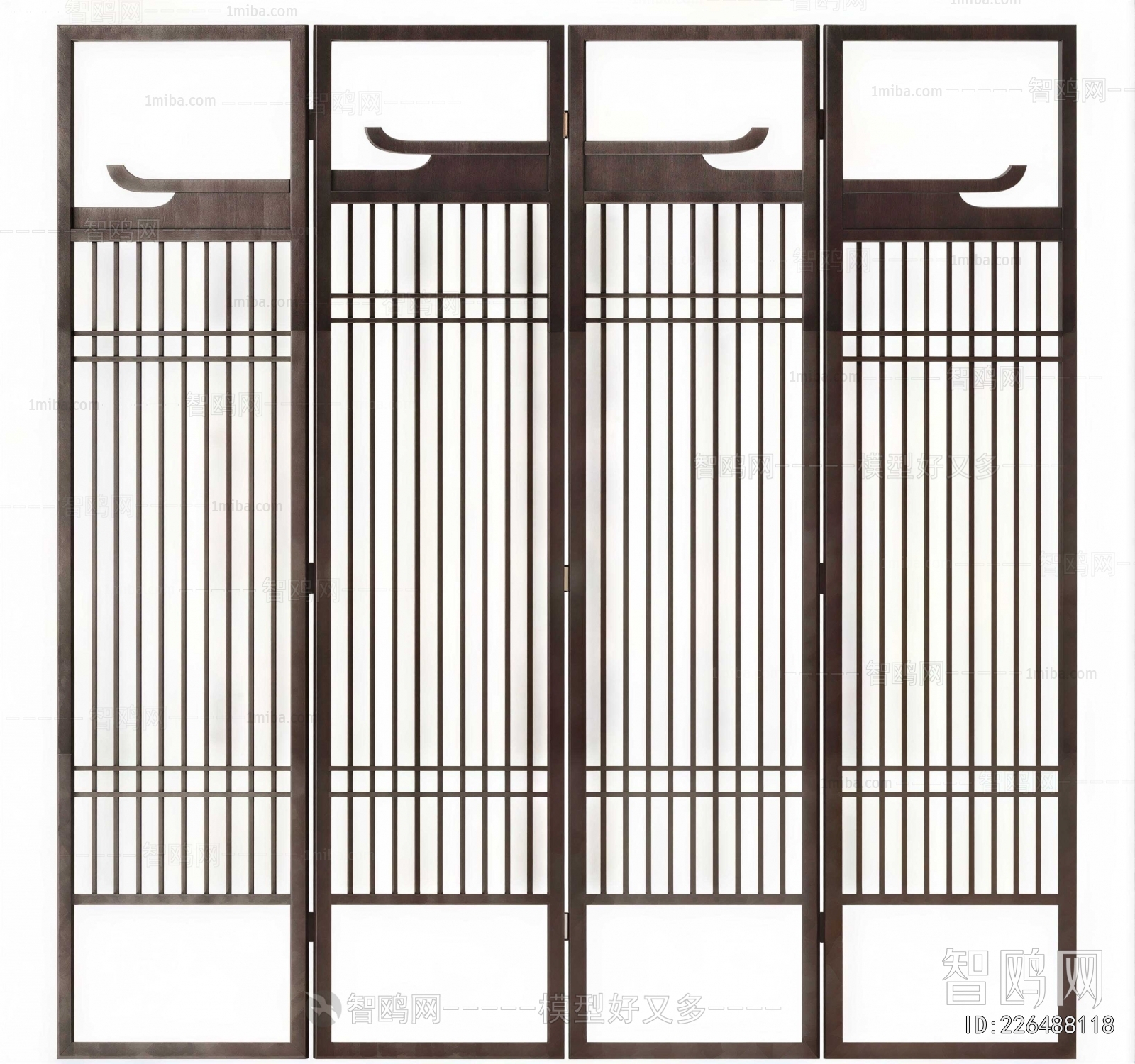 New Chinese Style Wooden Screen Partition