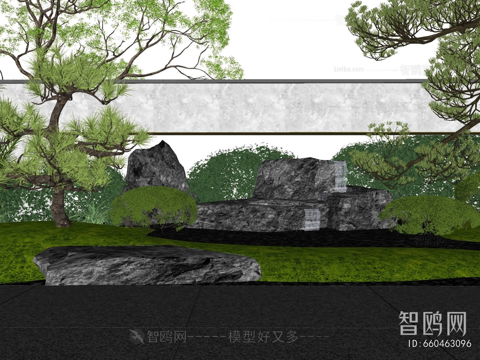 Modern Rockery Waterscape