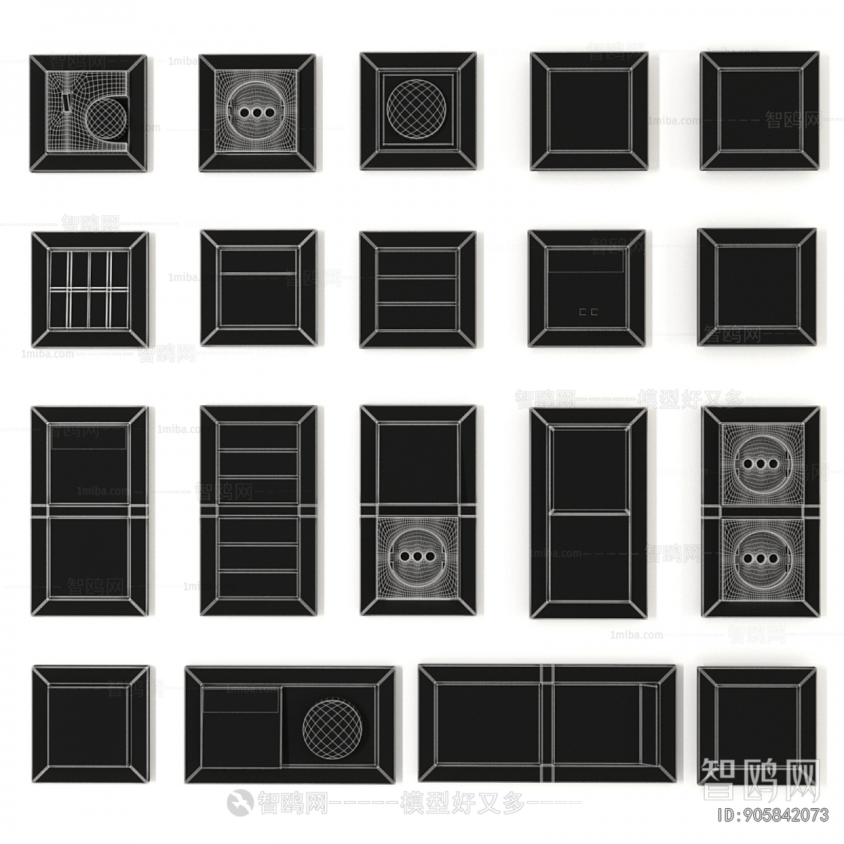 Modern Switch Socket Panel