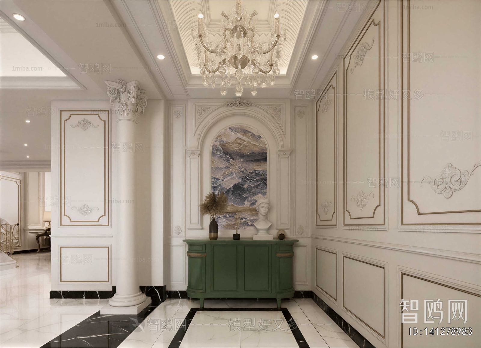 European Style Hallway