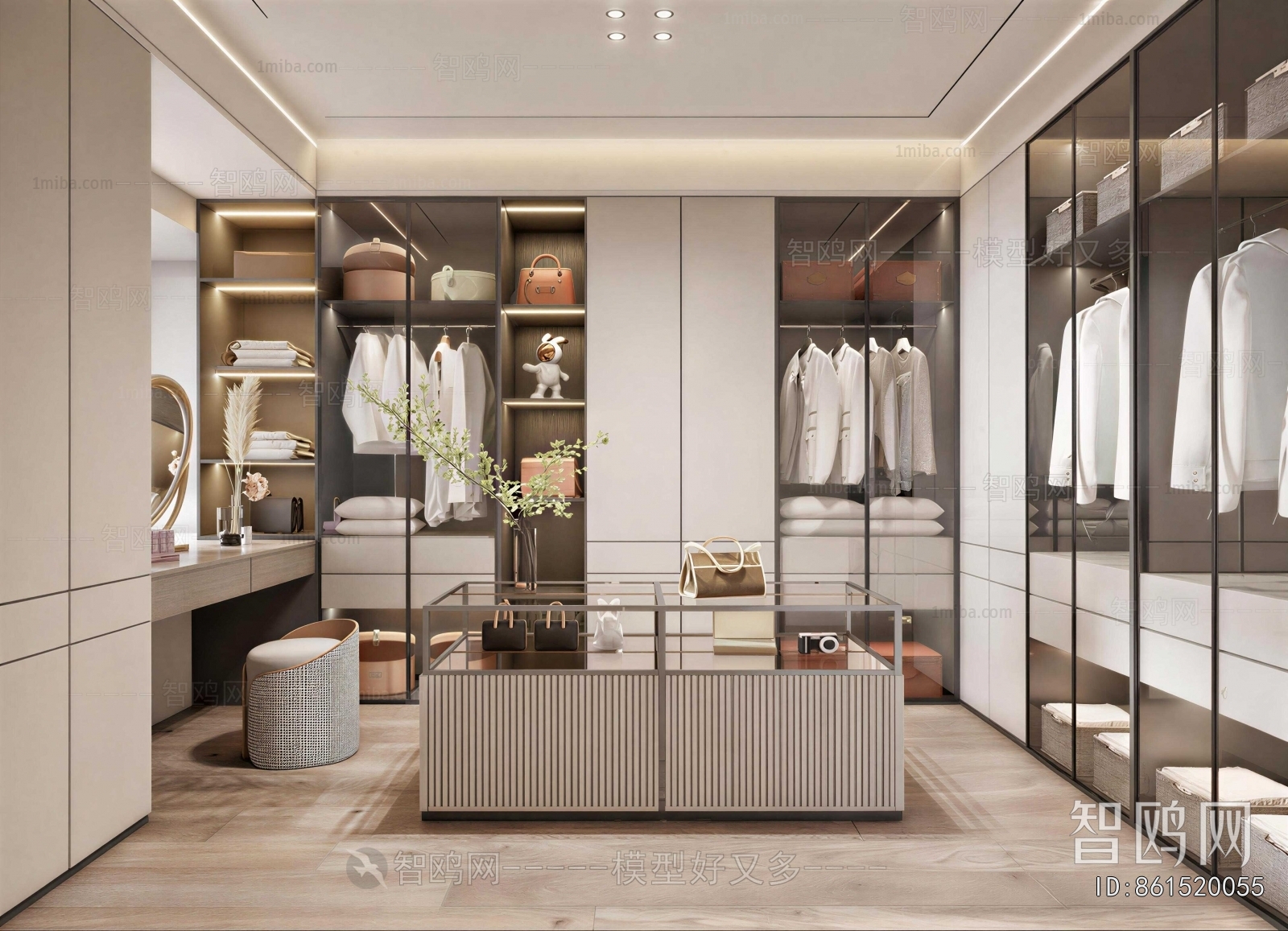 Modern Clothes Storage Area