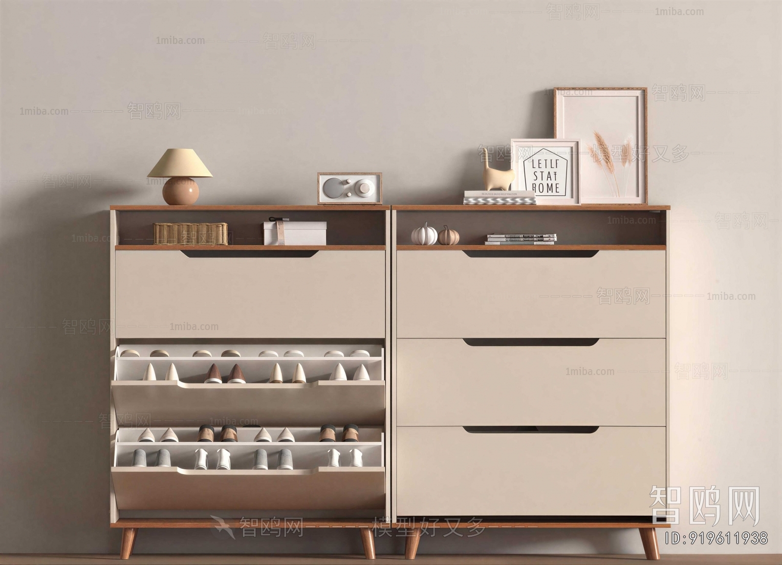 Nordic Style Shoe Cabinet
