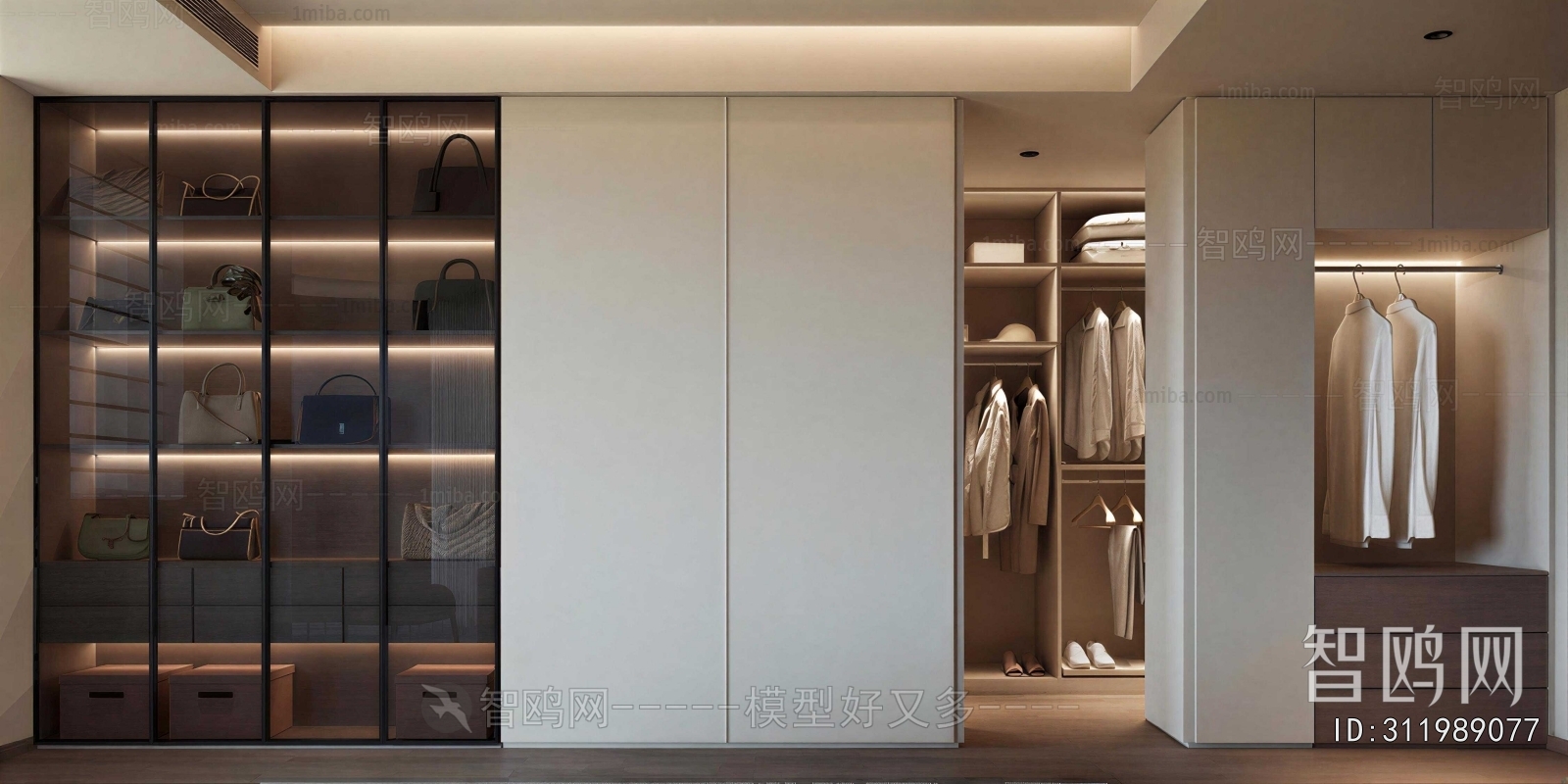 Modern Clothes Storage Area