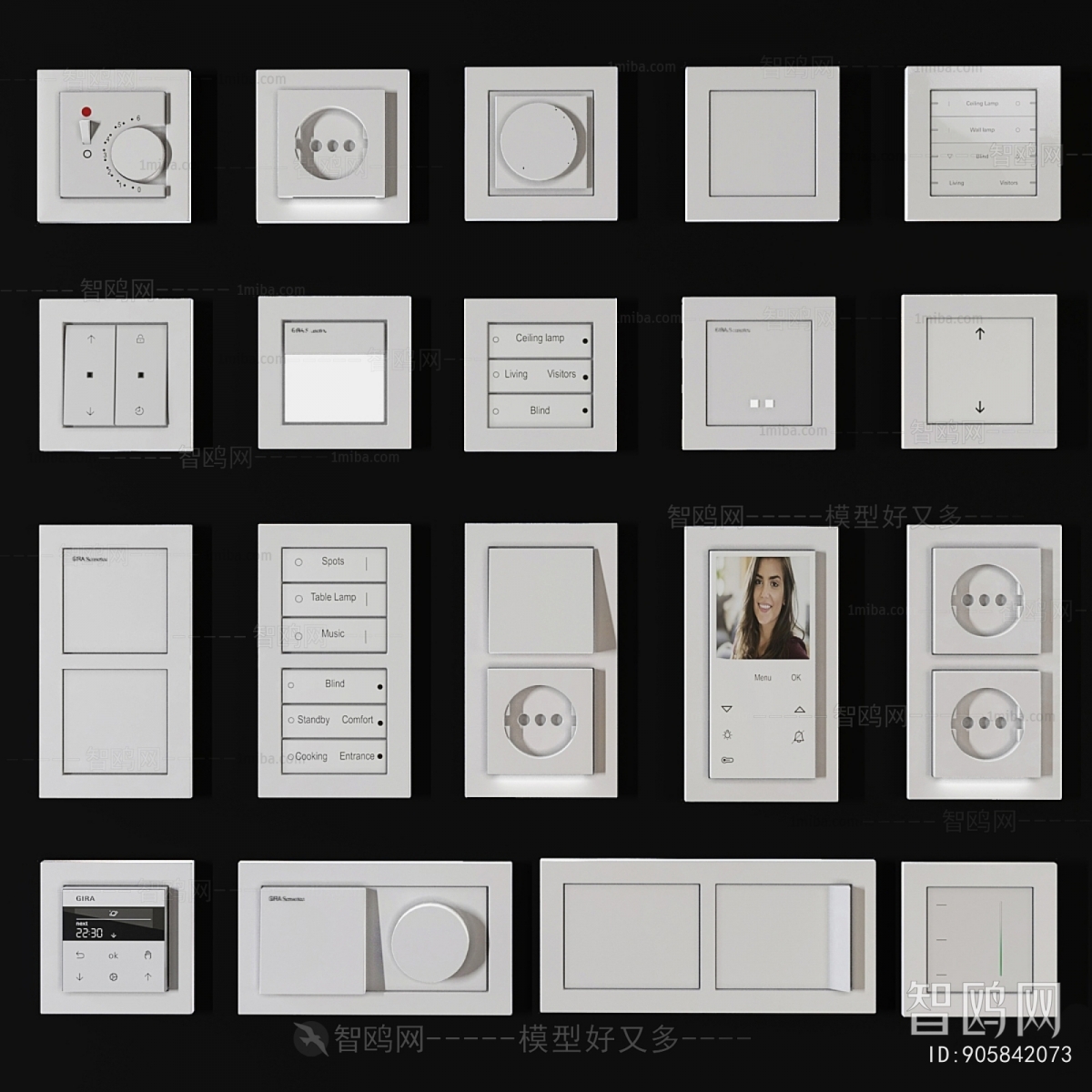 Modern Switch Socket Panel