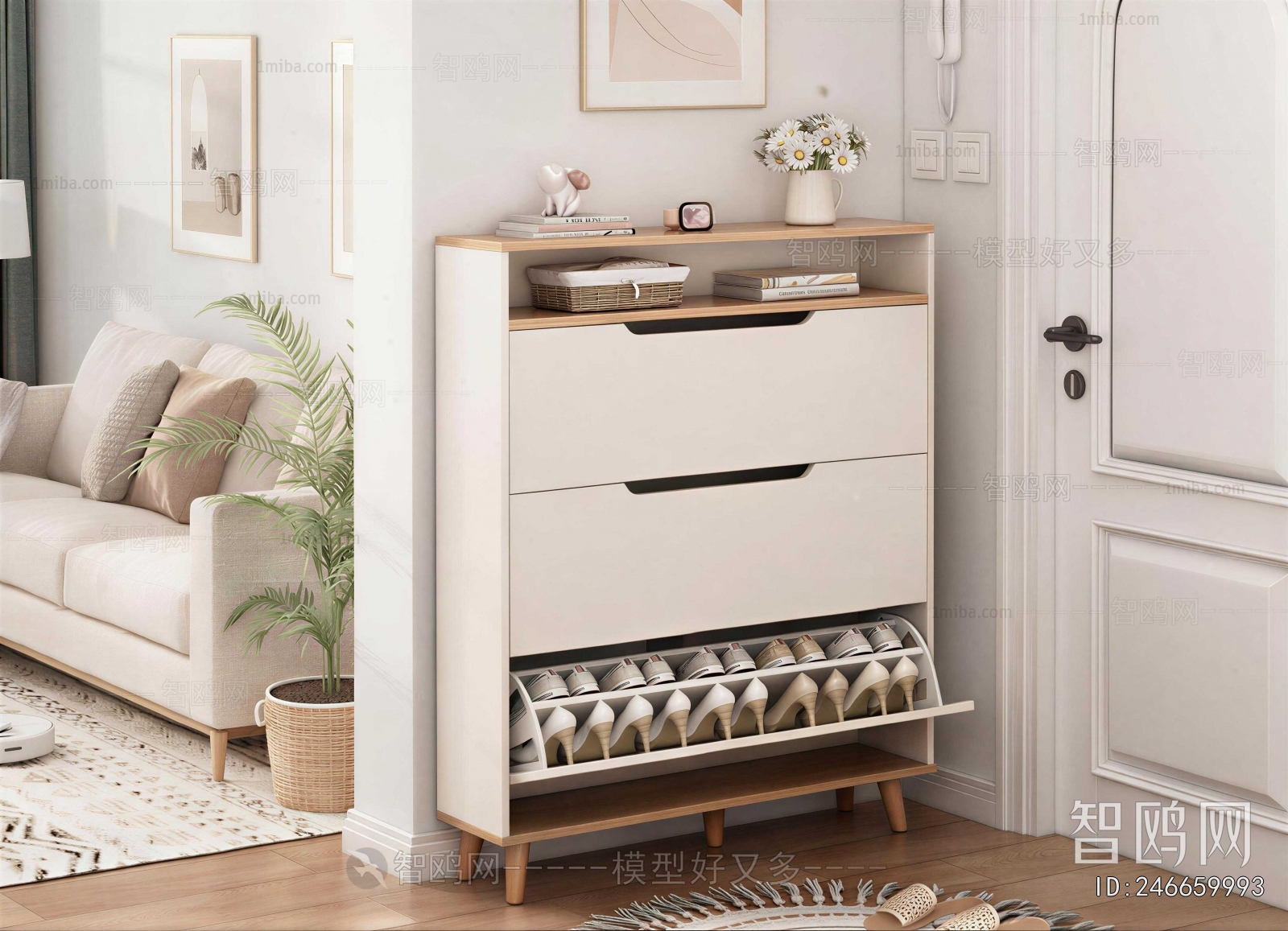Modern Shoe Cabinet