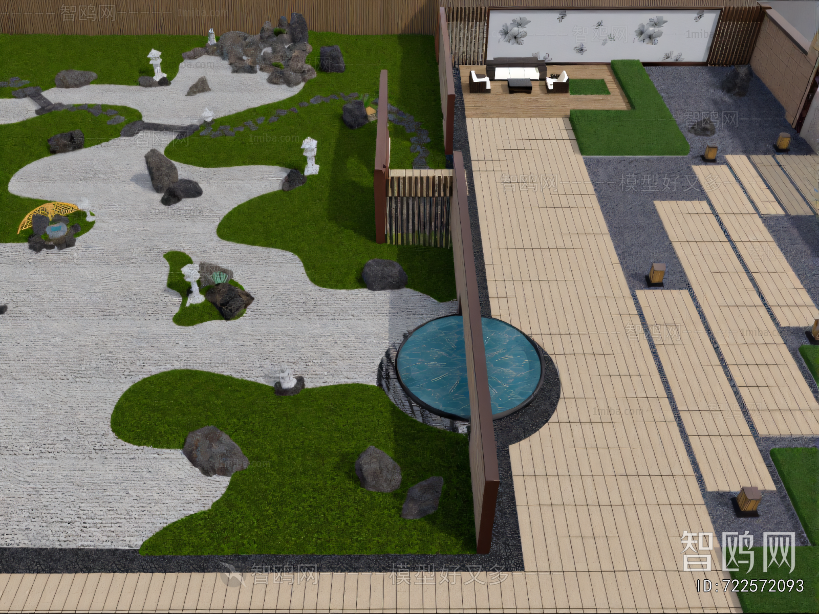 Modern Courtyard/landscape