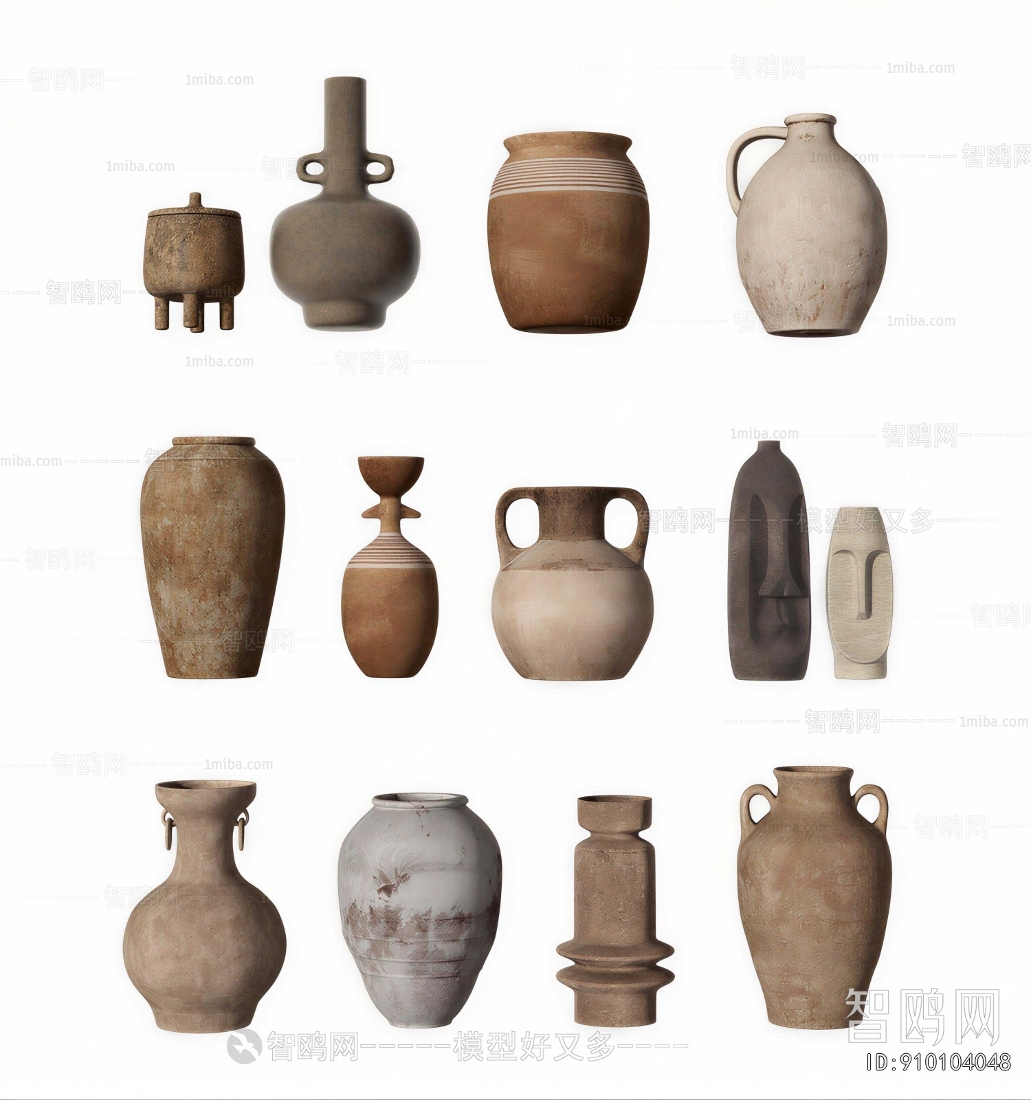 Wabi-sabi Style Clay Pot