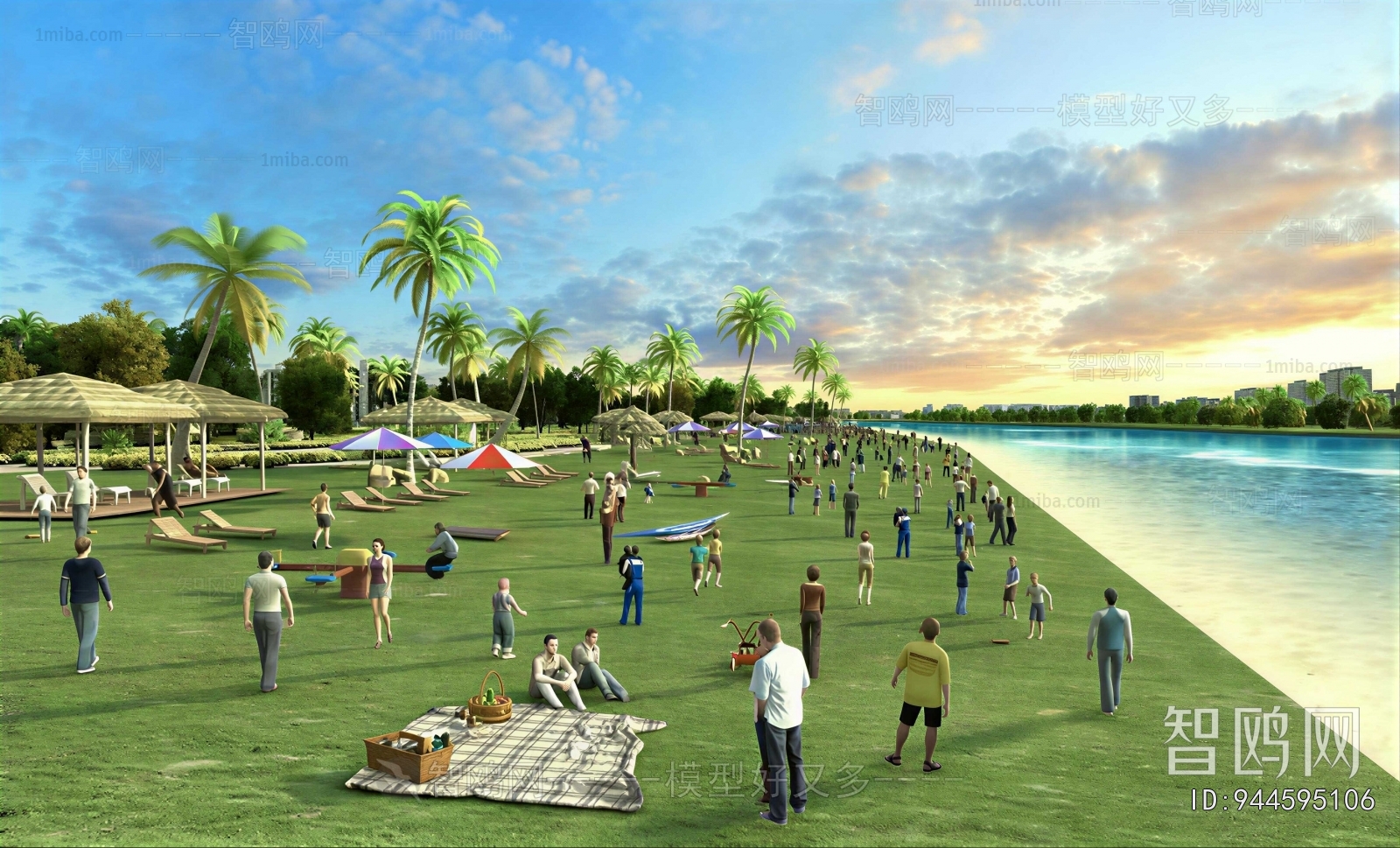 Modern Park Landscape