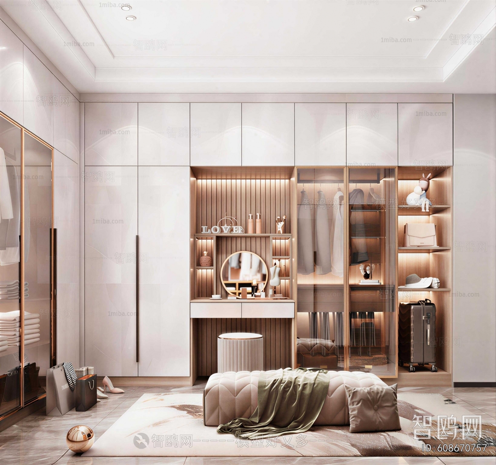 Modern Clothes Storage Area