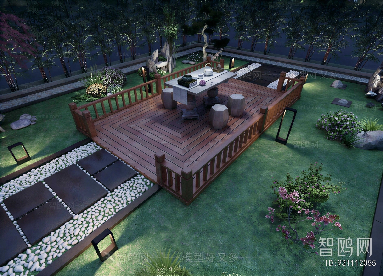 New Chinese Style Courtyard/landscape