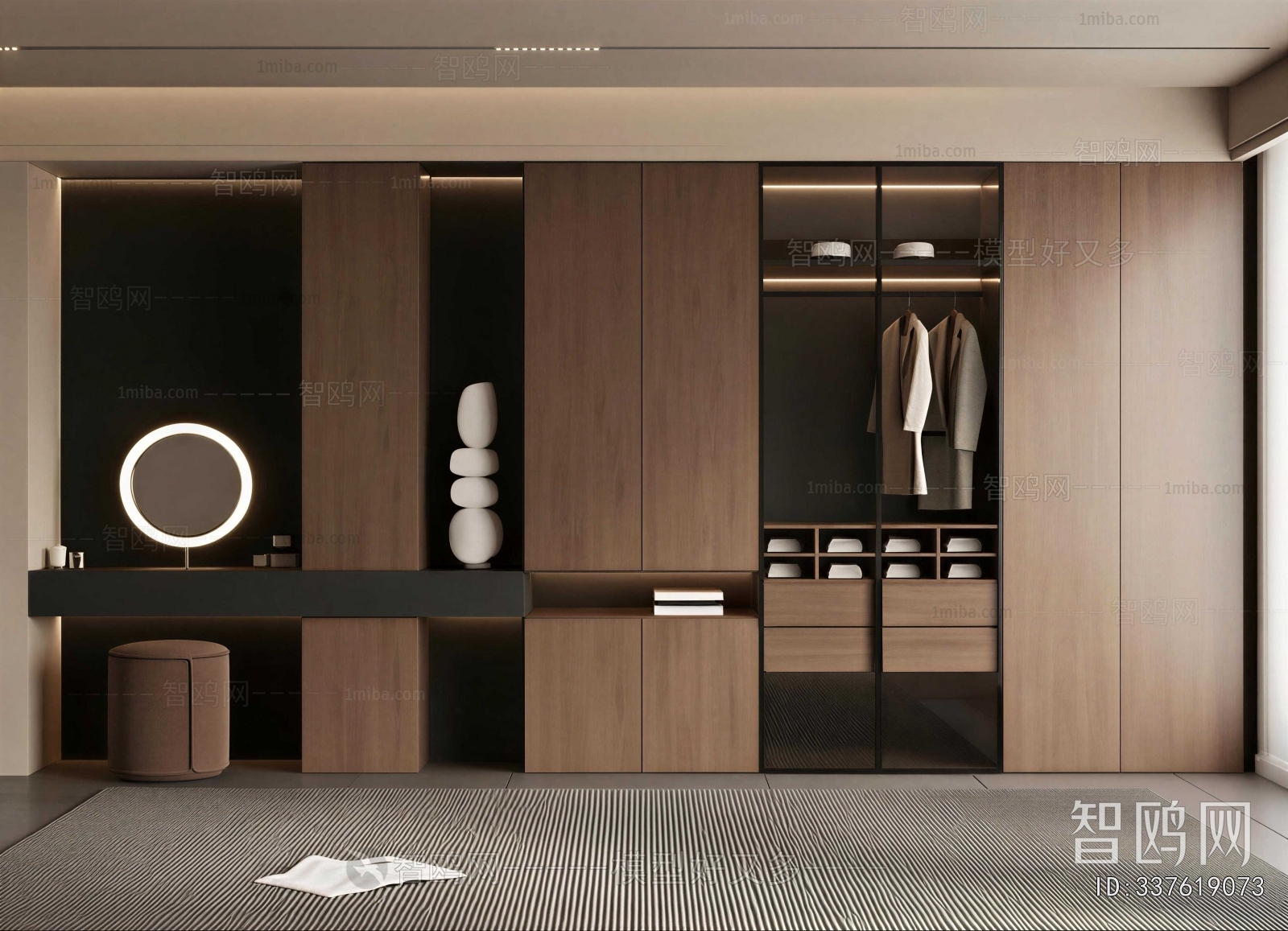 Modern Clothes Storage Area