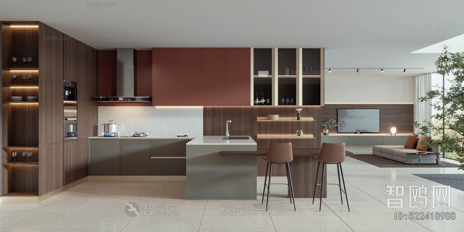 Modern Open Kitchen