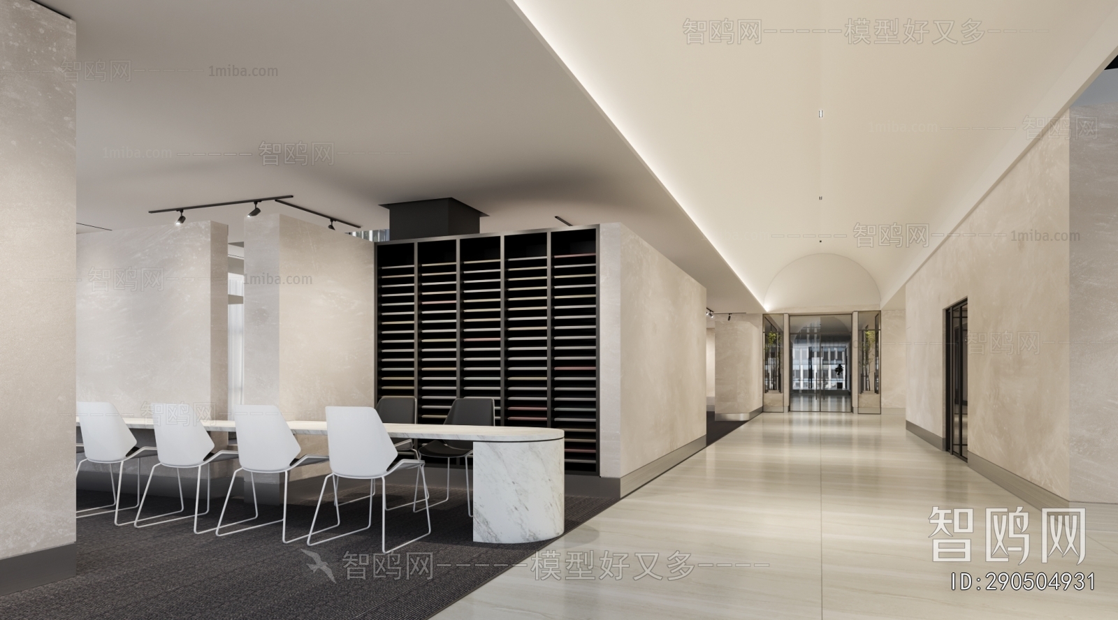 Modern Office Aisle