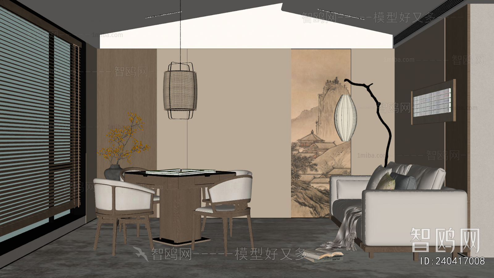 New Chinese Style Chess And Card Room