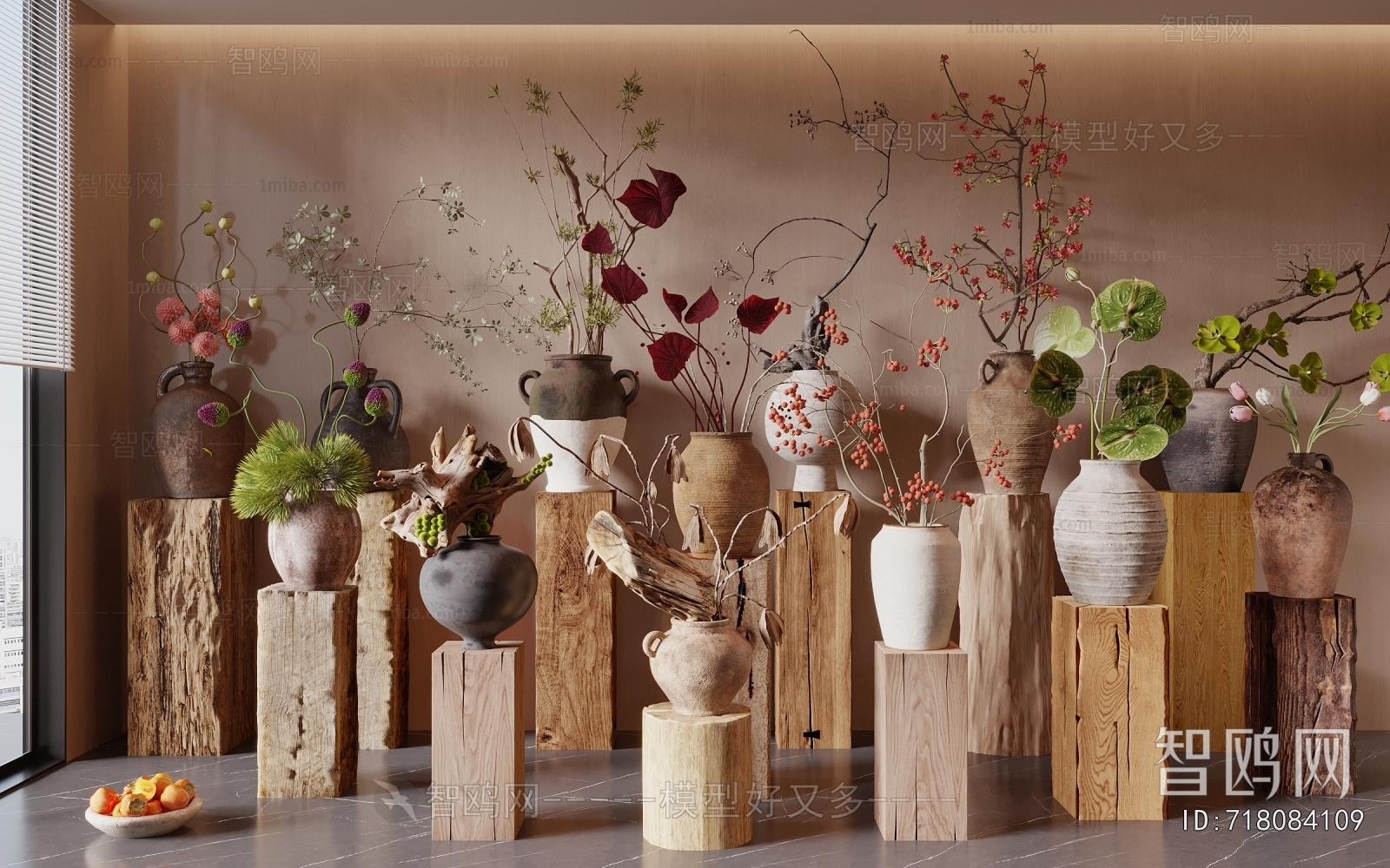 Wabi-sabi Style Flower Arrangement