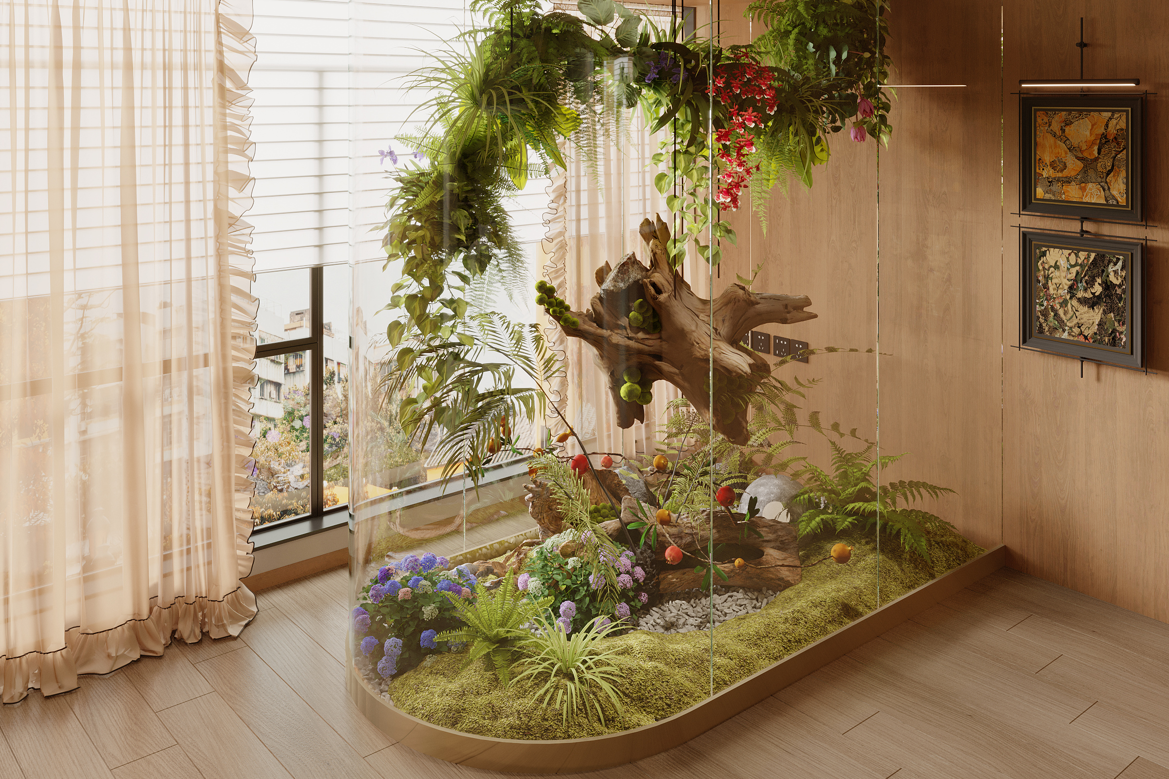 New Chinese Style Plant Landscaping