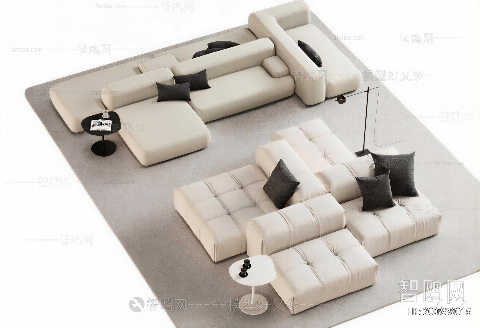 Modern Multi Person Sofa