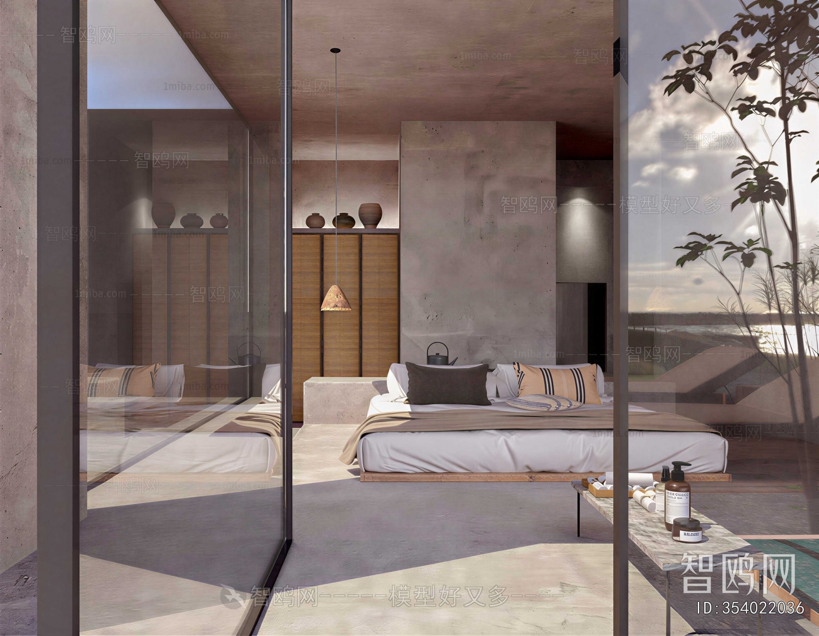Wabi-sabi Style Bedroom