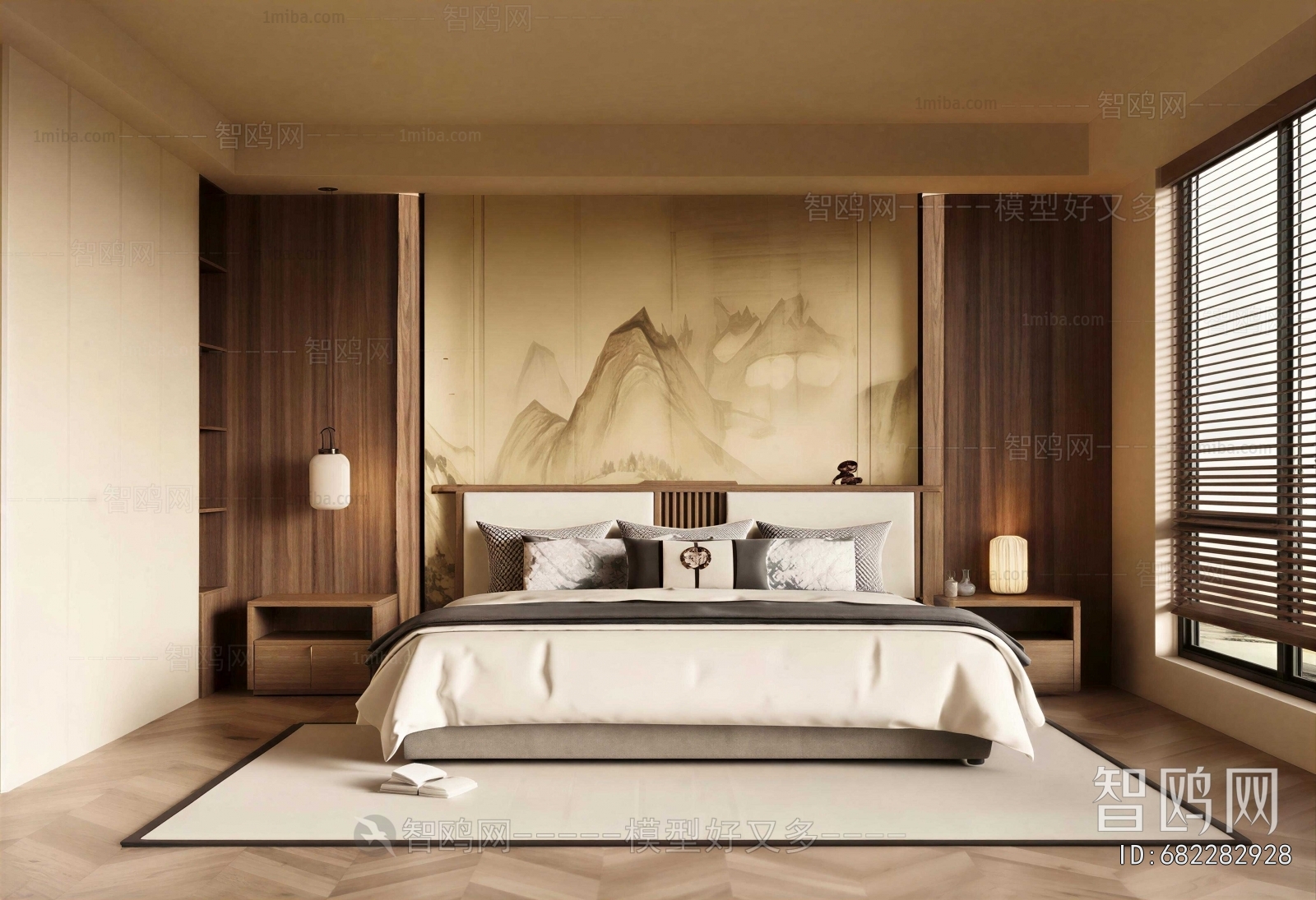New Chinese Style Bedroom