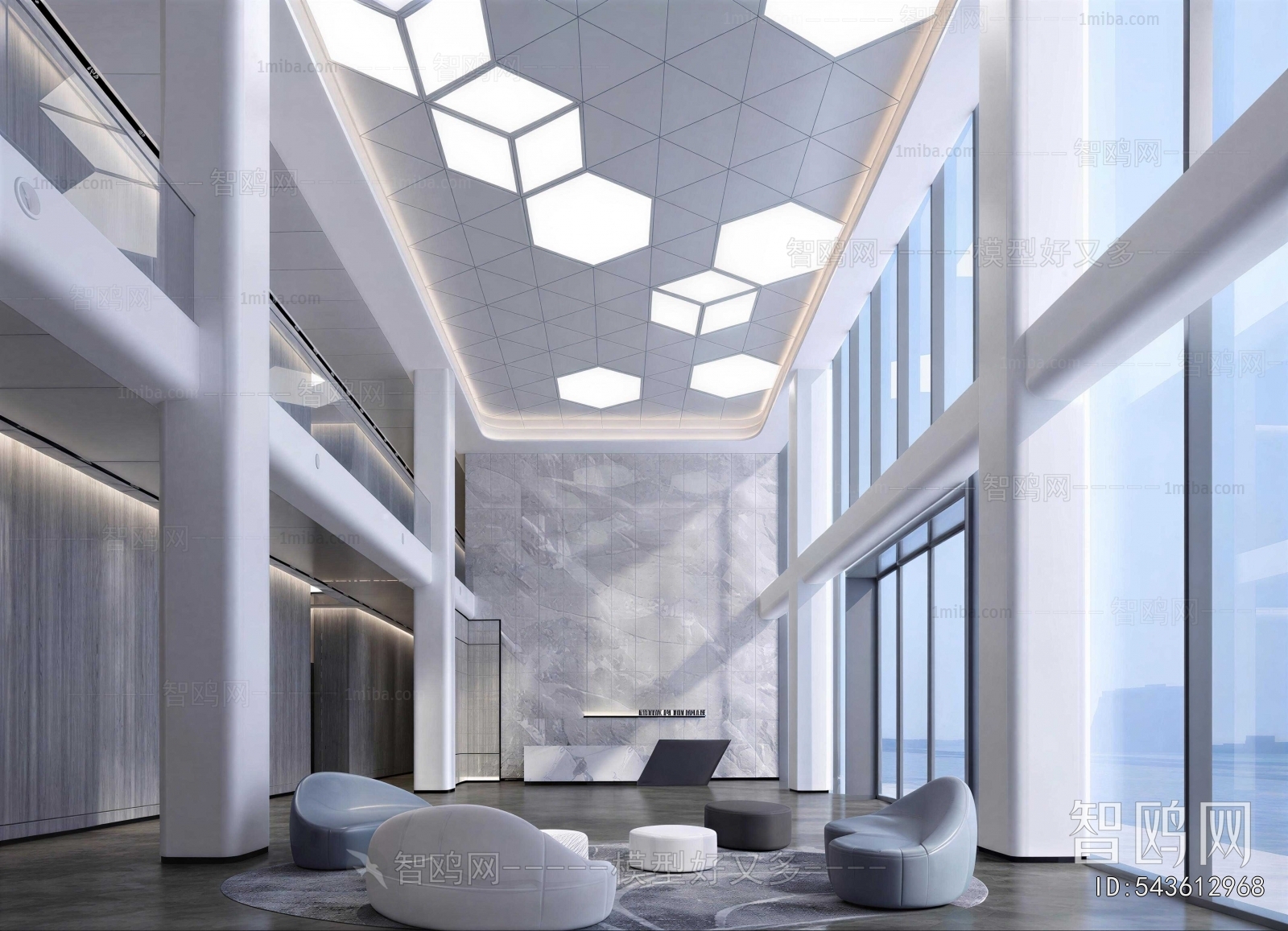 Modern Office Reception Desk