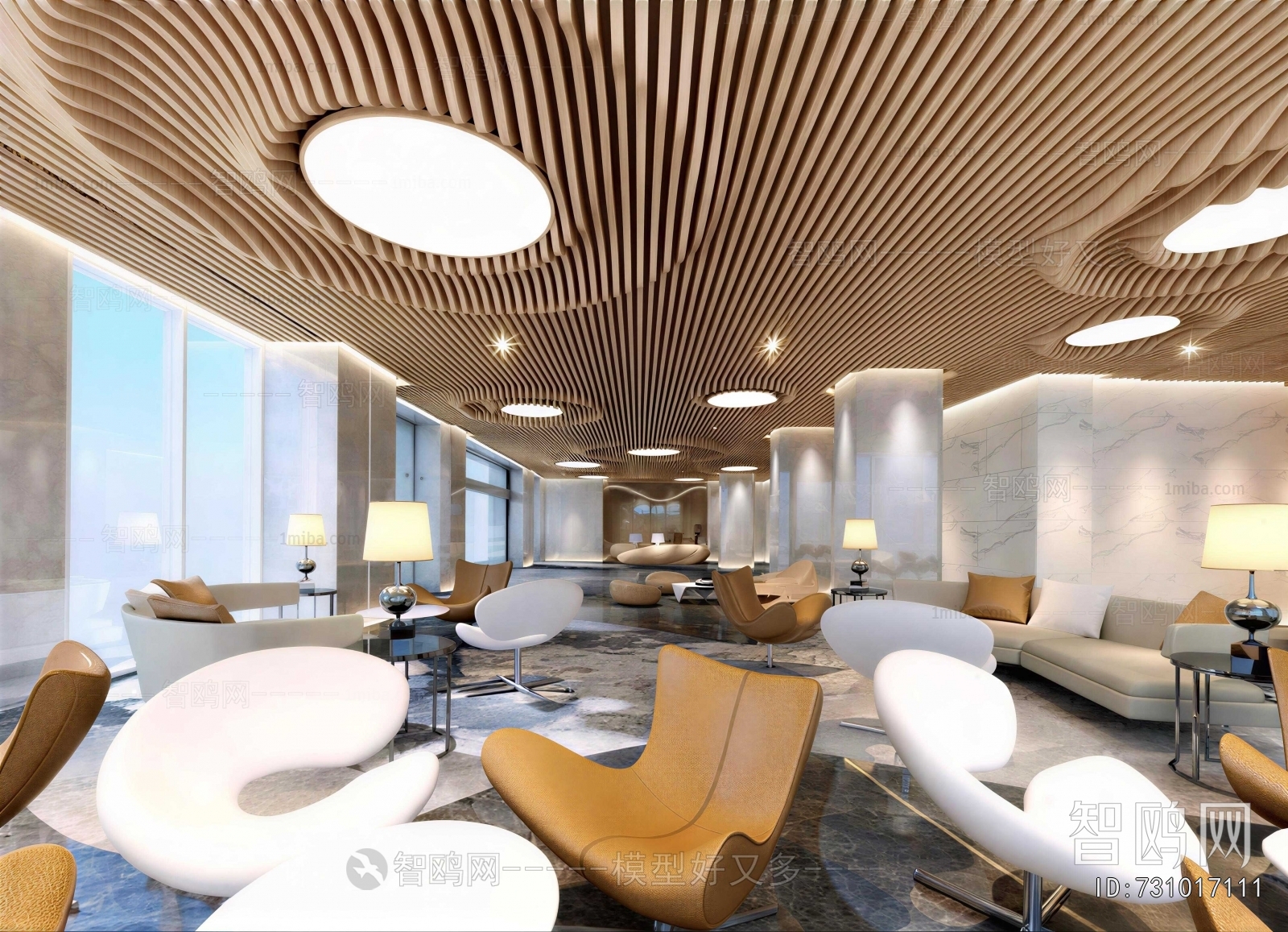 Modern Office Reception Desk