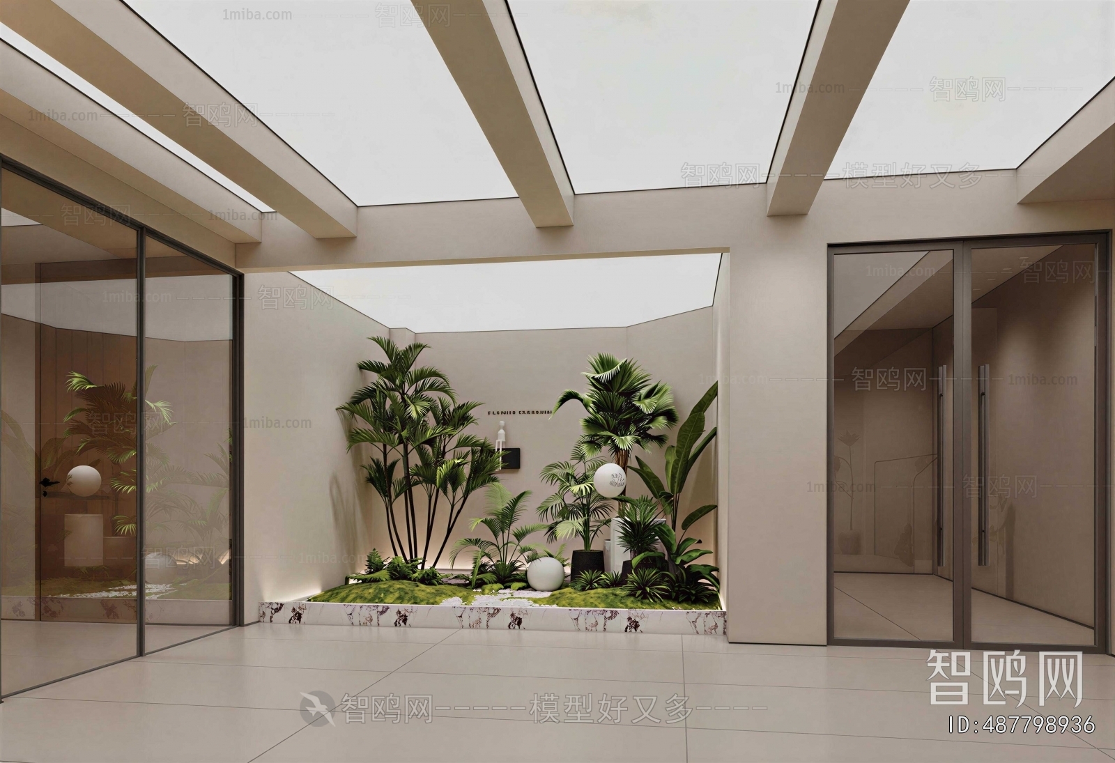 Modern Courtyard/landscape