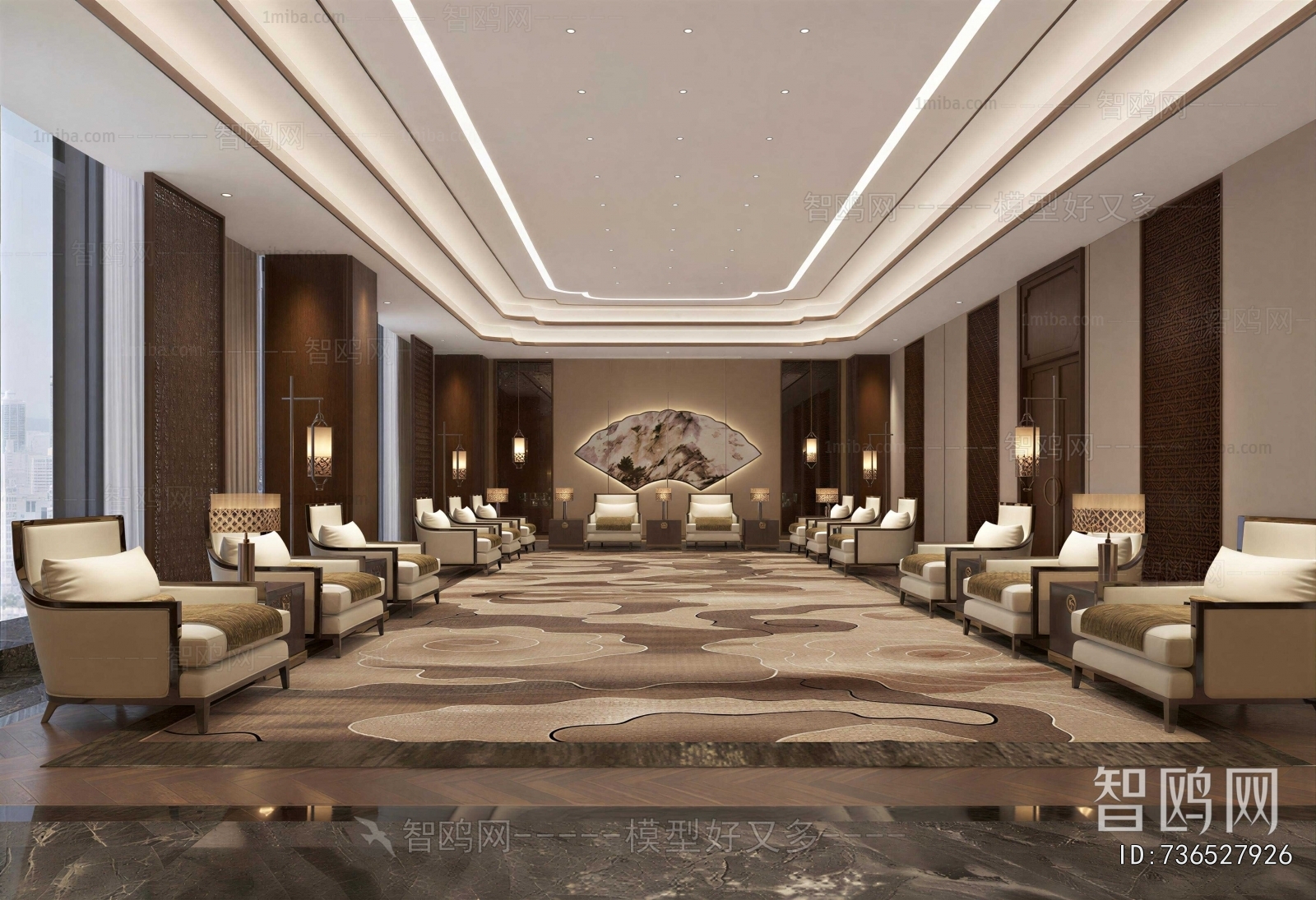 New Chinese Style Reception Room